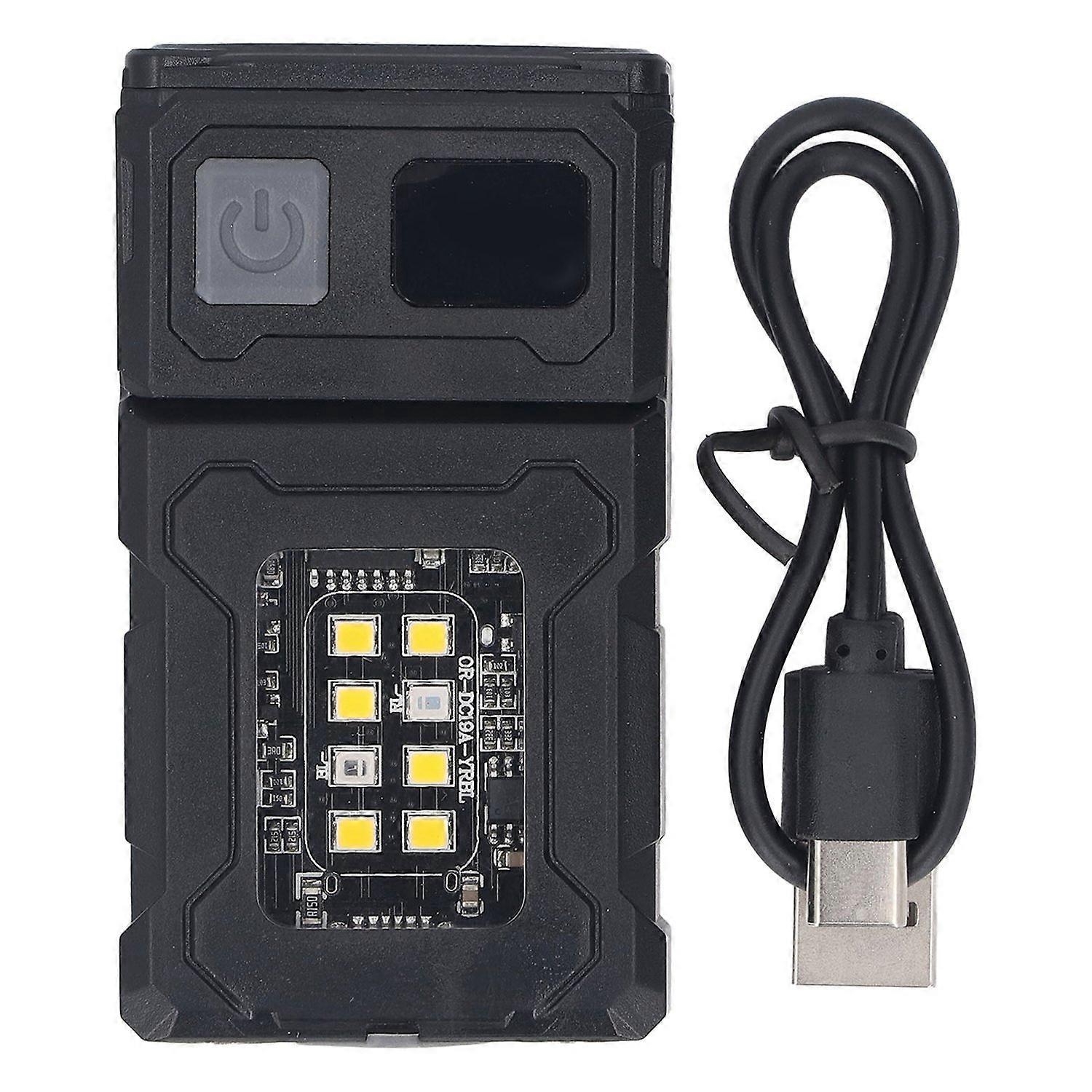 Cob-led-taschenlampe, Magnetisch, Usb-aufladbar, Hohe Helligkeit, Drehbarer Lampenkopf, Tragbar