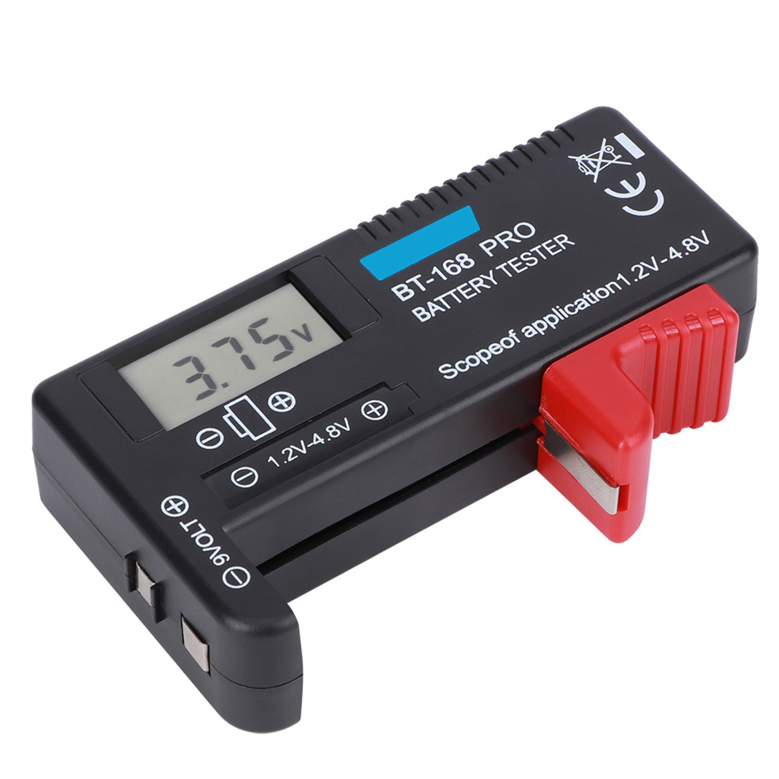 Bt-168pro Digitaler Lcd-batterietester 1,2 V – 4,8 V, Geeignet Für Kleine Batterien Und Knopfzellen