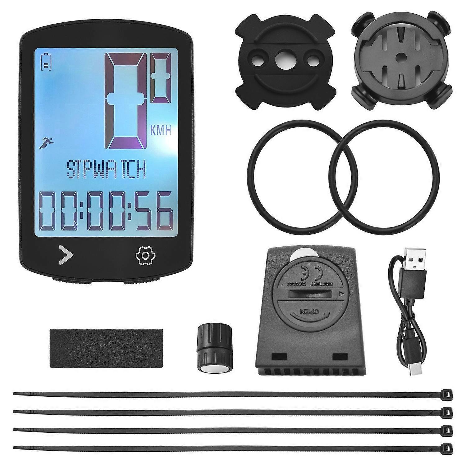 Kabelloser Fahrradcomputer Mit Hochauflösendem Lcd-display, Usb-aufladung, 5 Sprachen, Ipx6 Wasserdicht