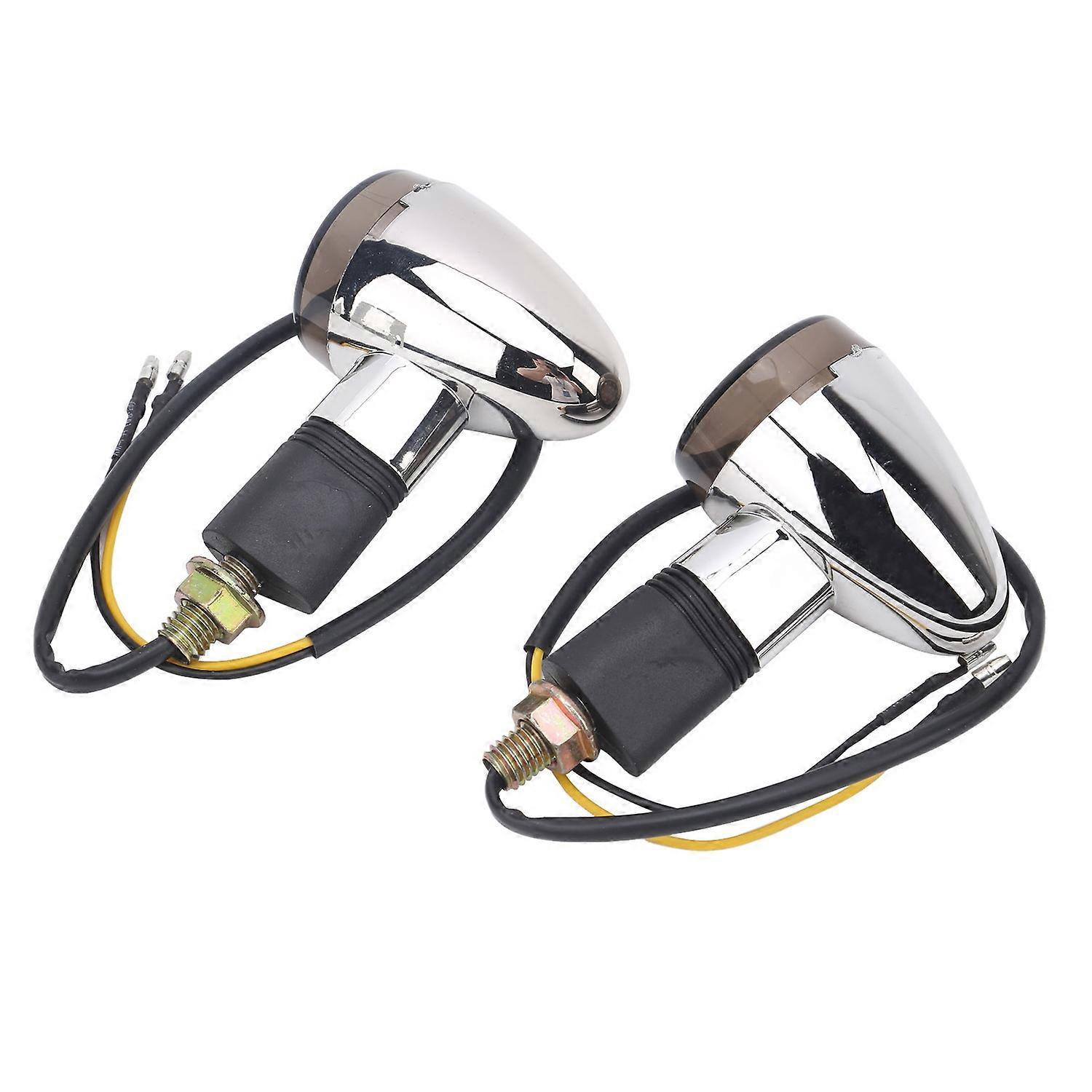 2 Stück Motorrad-blinker, Ultrahelle Lampen, Universell Für 12 V, 10 Mm/0,4 Zoll Gewinde