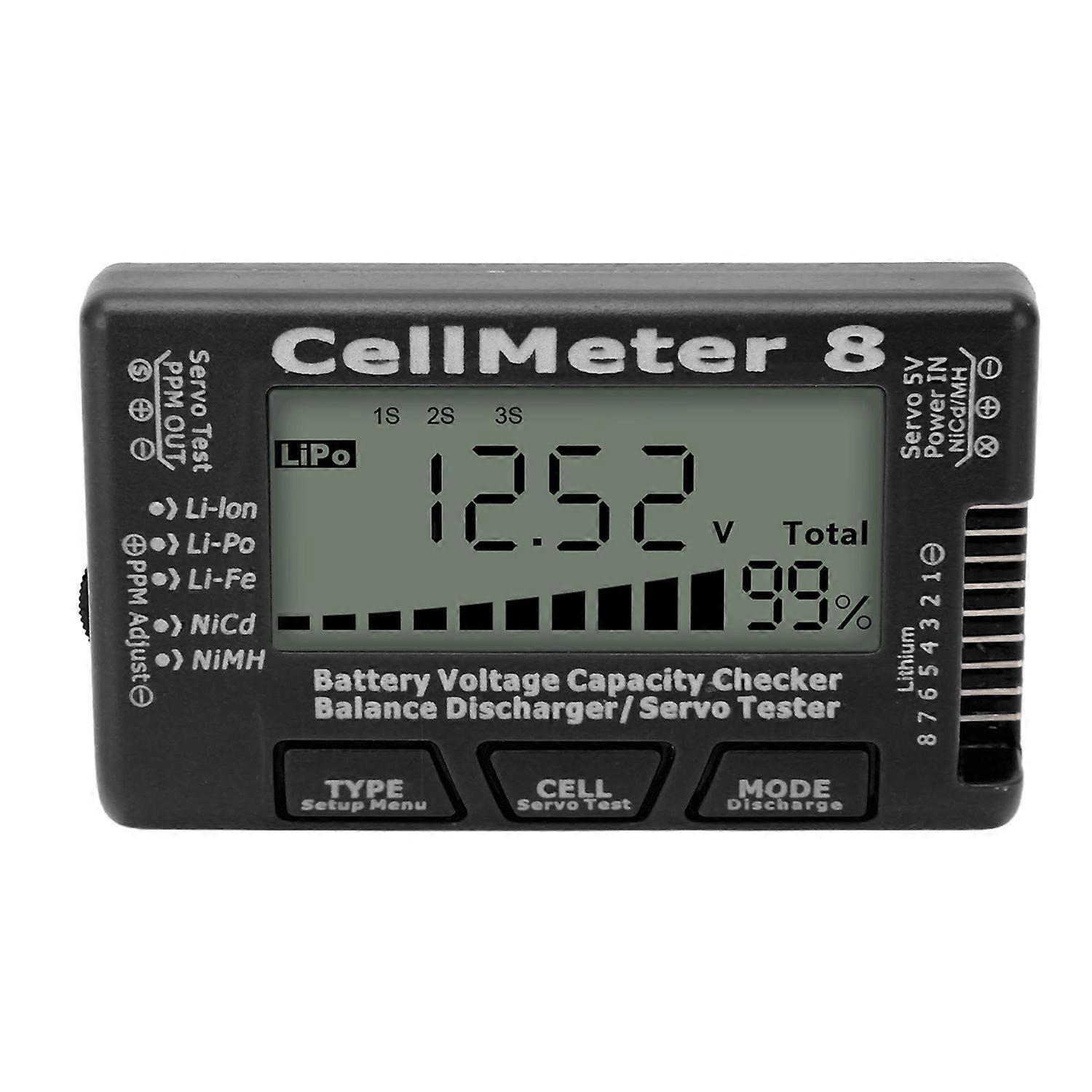 Digitaler Akku-kapazitätsprüfer, Tester, Detektor, Akku-balancer, Entlader, Servo-tester Für Lipo-akkus