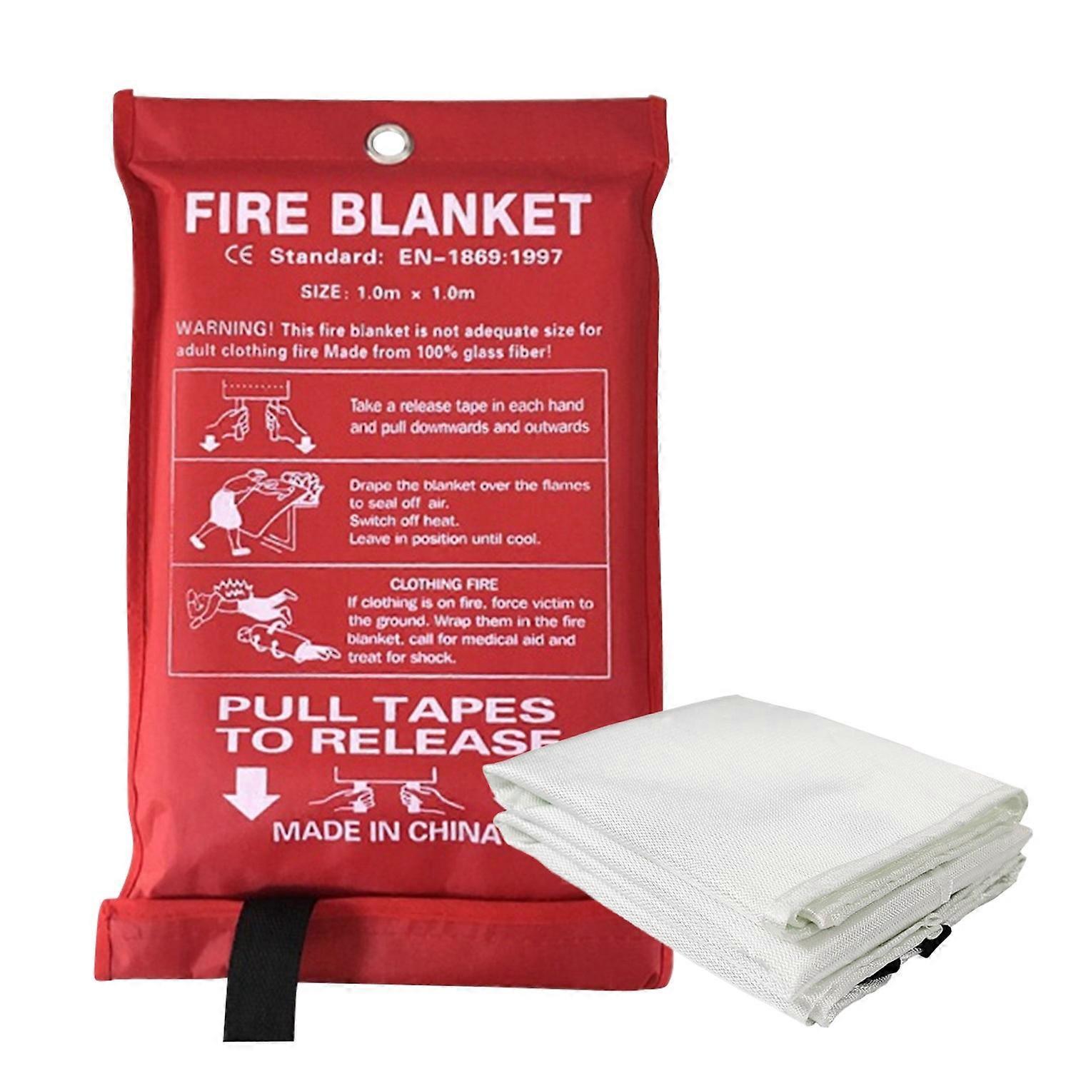 Feuerlöschdecke Für Notfälle In Haus Und Küche, 119 X 119 Cm, Zum Abdecken Der Brandquelle