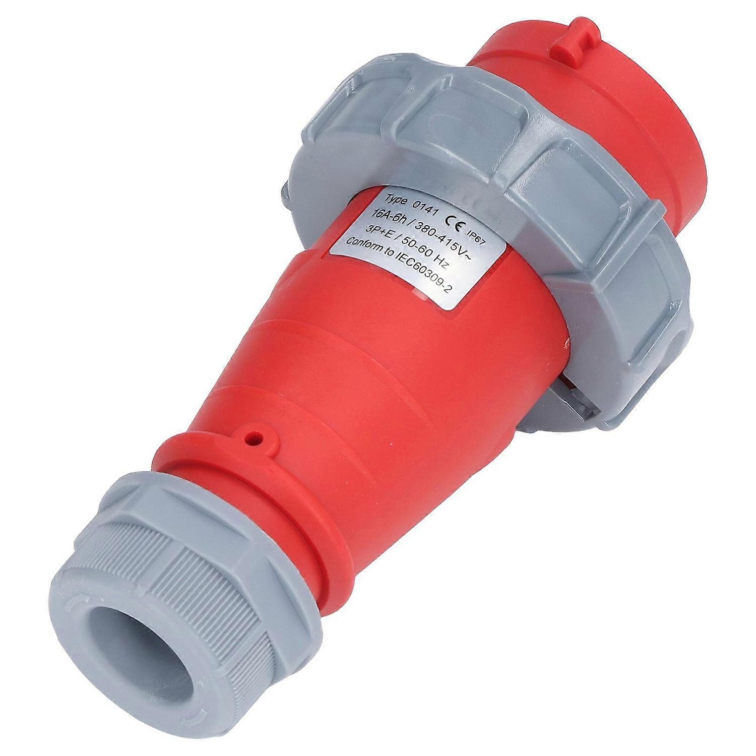 Industriesteckverbinder Ip67 Wasserdicht, Verdeckte Montage, Luftfahrtstecker 4-polig 3p+e Ac 380–415 V 16 A
