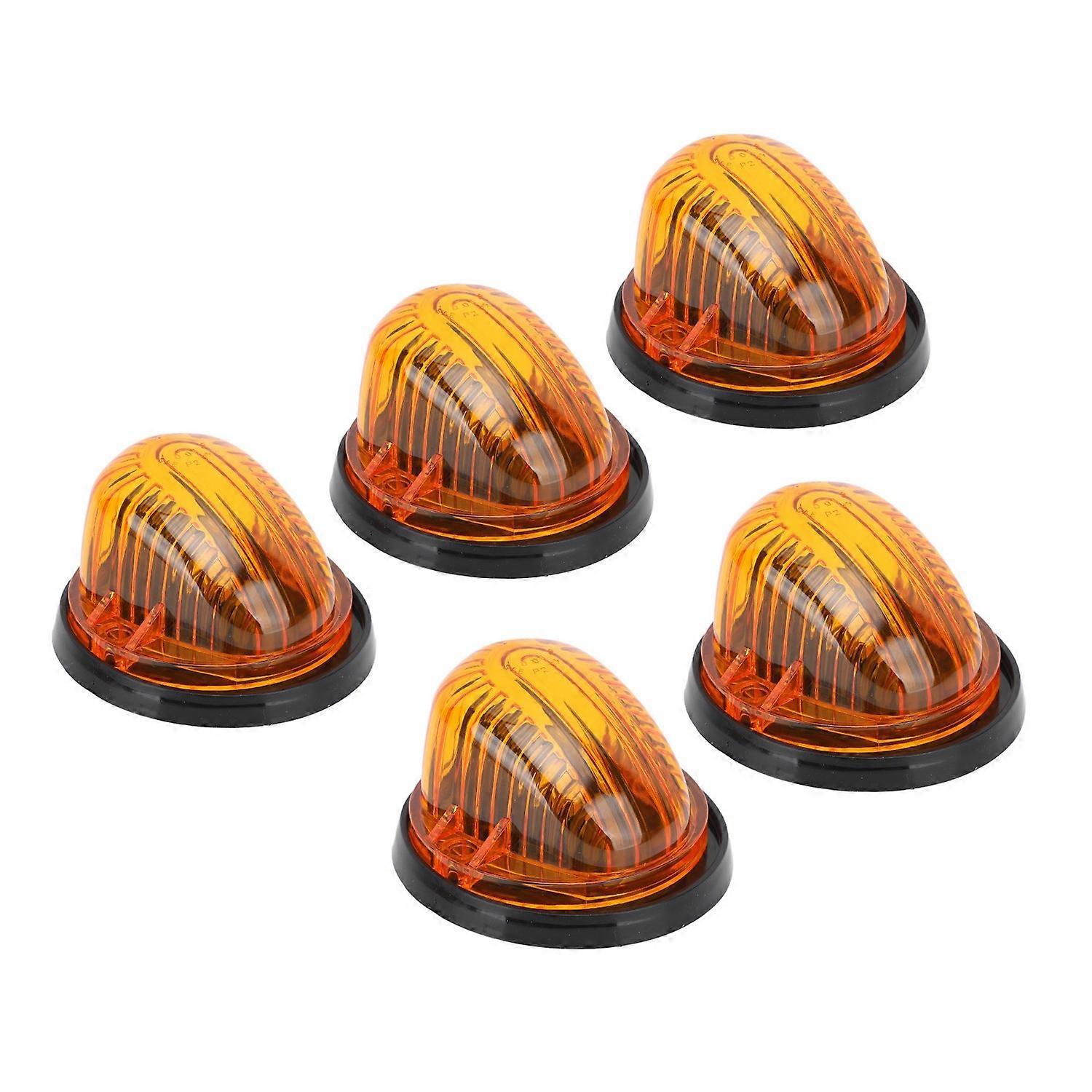 Stück Led-dachmarkierungsleuchten, 12 V, Bernsteinfarbene Linse, Universell Passend Für Wohnmobile, Yachten Und Pickups