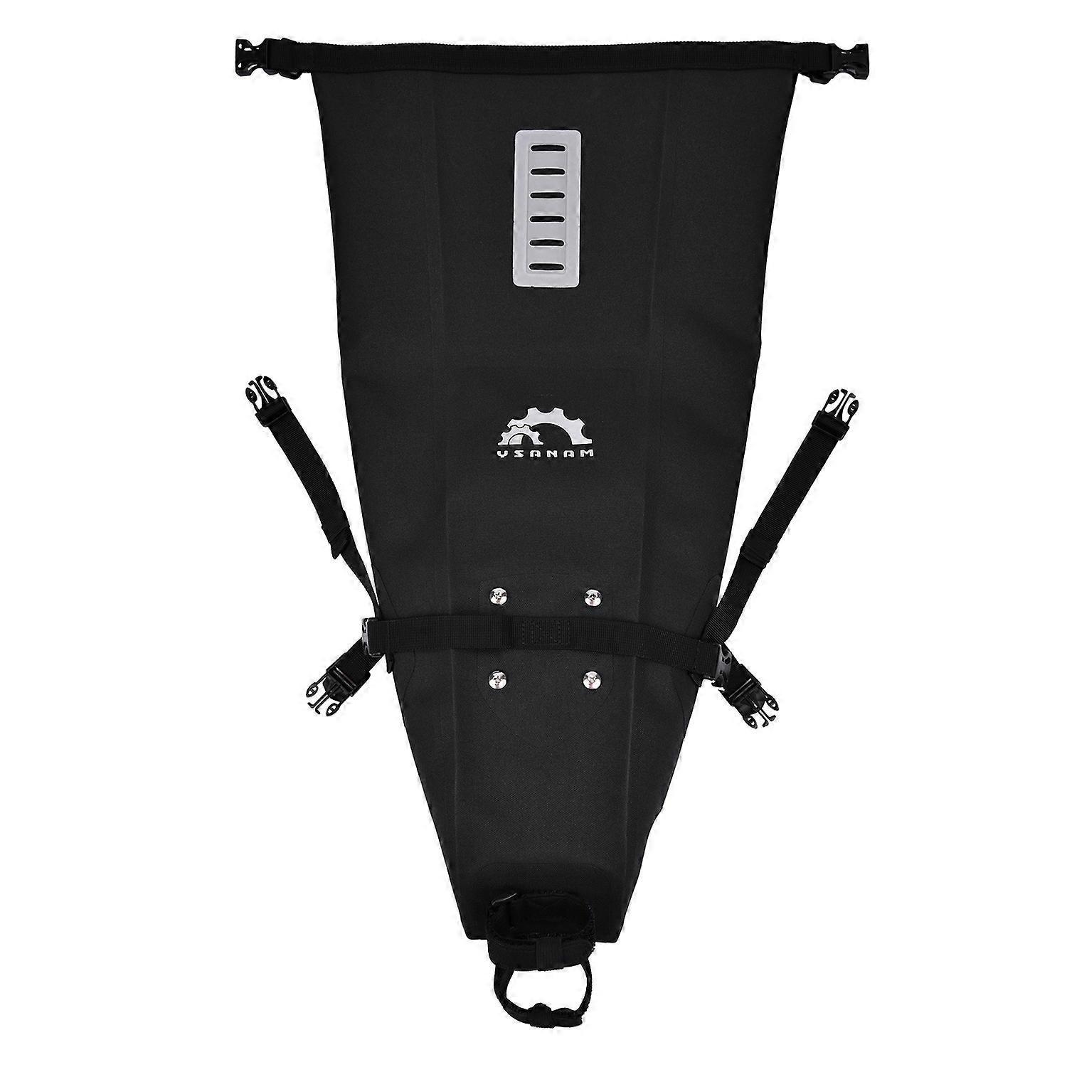 Fahrradsatteltasche 10l, Wasserdicht, Verstellbar, Mit Rollverschluss
