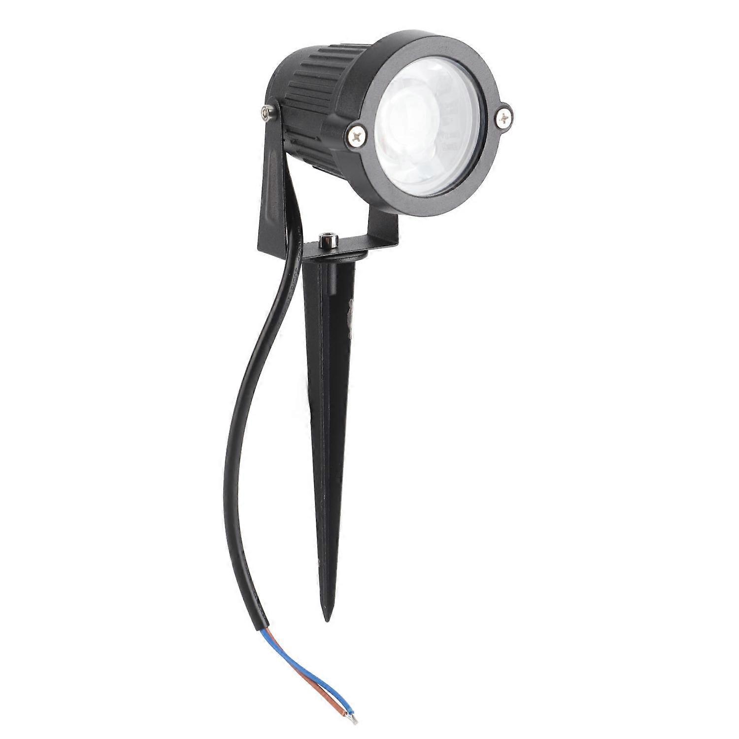 Led-strahler 6w Rgb Wasserdichter Rasenfluter Gartenstrahler Rund Bodeneinbauleuchte Mit Erdungsstecker 110v