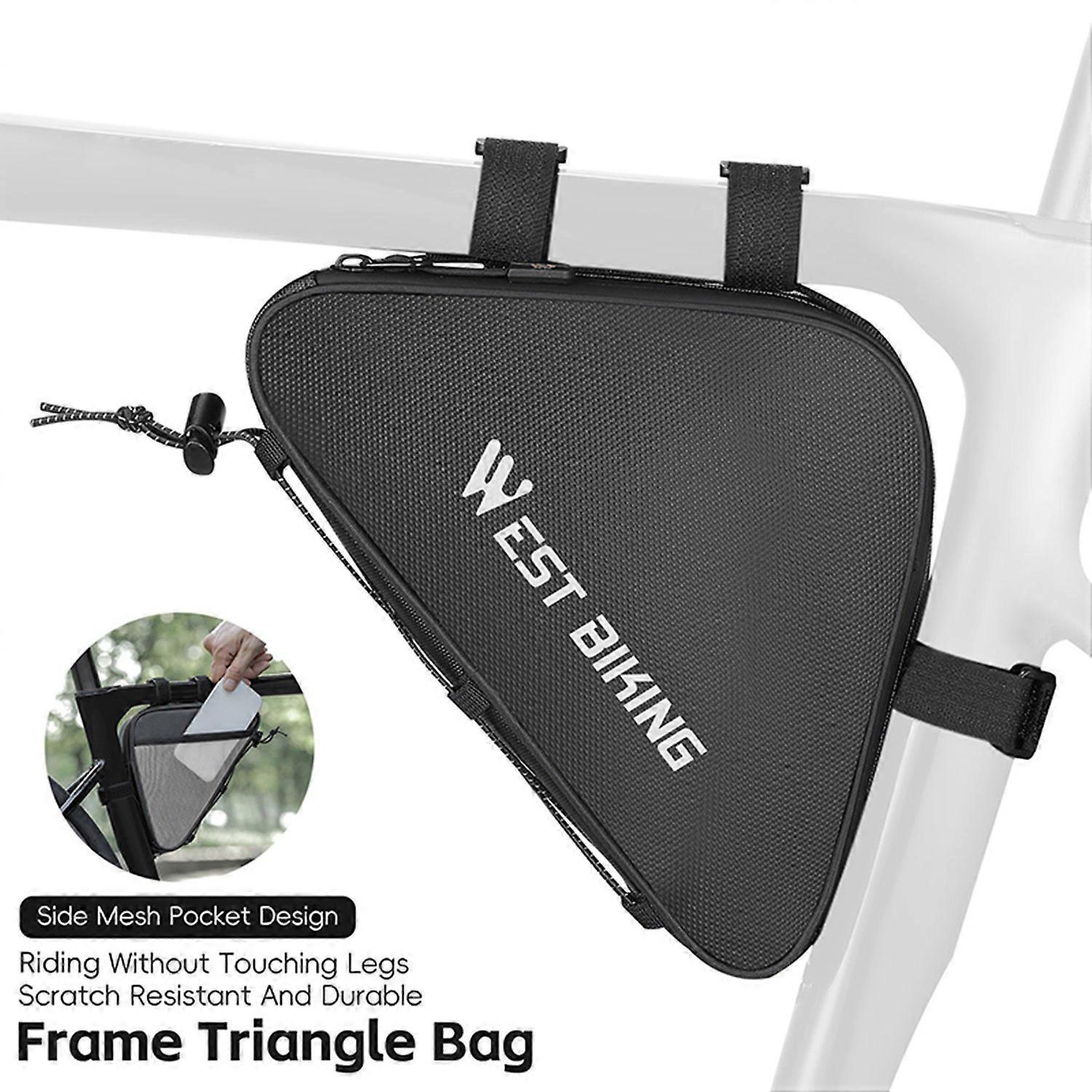 Dreieckstasche Für Mountainbikes, Wasserdichte Und Kratzfeste Fahrradtasche Für Erwachsenenfahrräder, Reflektierend