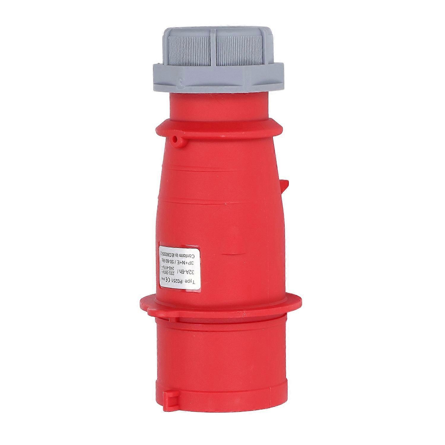 5-poliger Industriestecker, Wasserdicht, Luftfahrtstandard, Verdeckter Gerader Stecker, 3p+n+e, Ac 220–380 V, 24041