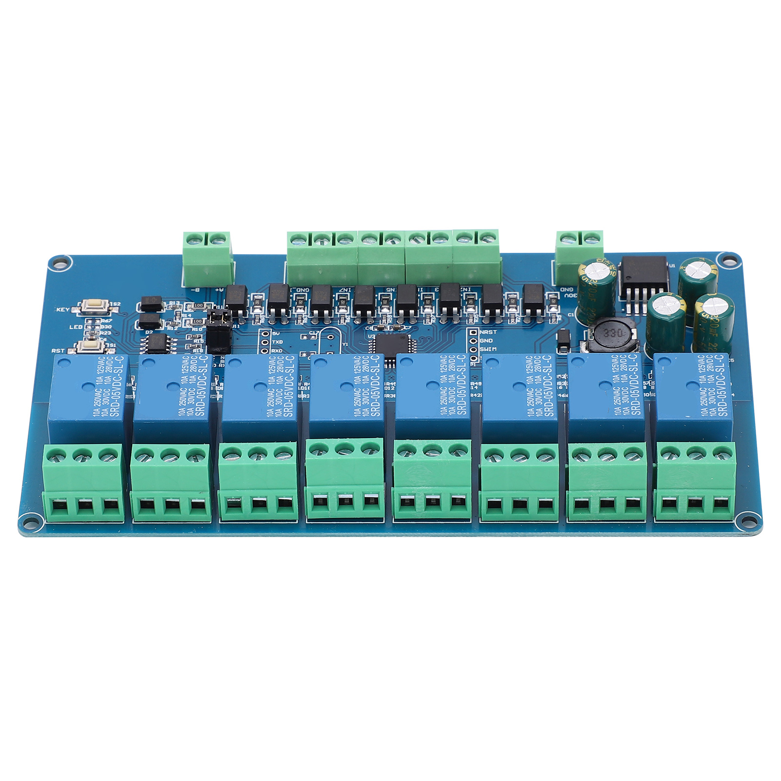 Relaismodul Mit 8 Kanälen, Optokoppler, Eingangssignalerkennung, Elektronisches Bauteil, Dc 7-30v