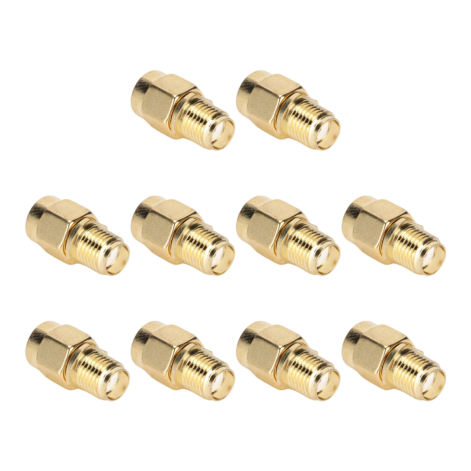 10-teiliges Set Mit Hf-koaxialkabeladaptern (sma-buchse Auf Rpsma-buchse)