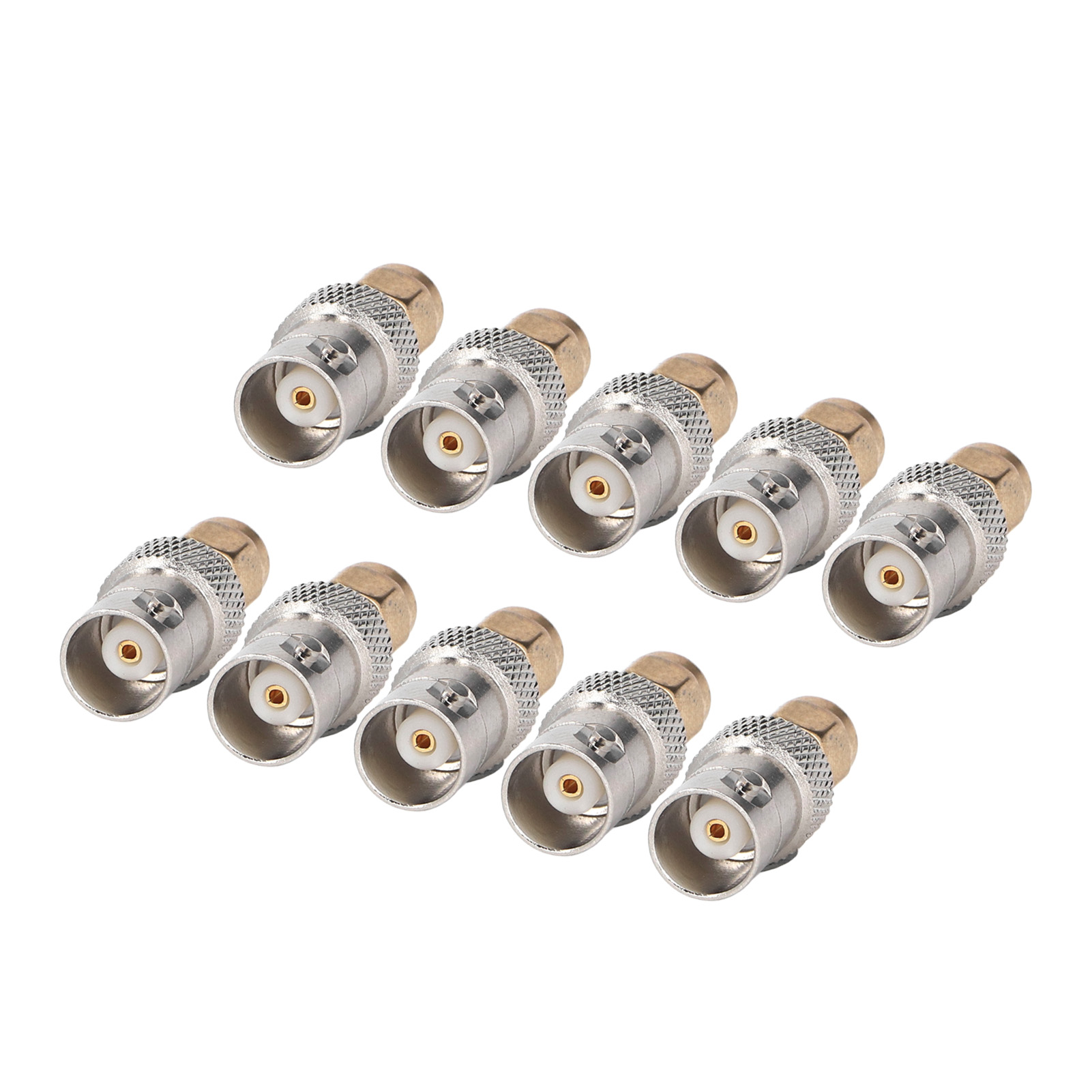 10-teiliges Set Mit Hf-koaxialkabeladaptern (bnc-buchse Auf Sma-stecker)