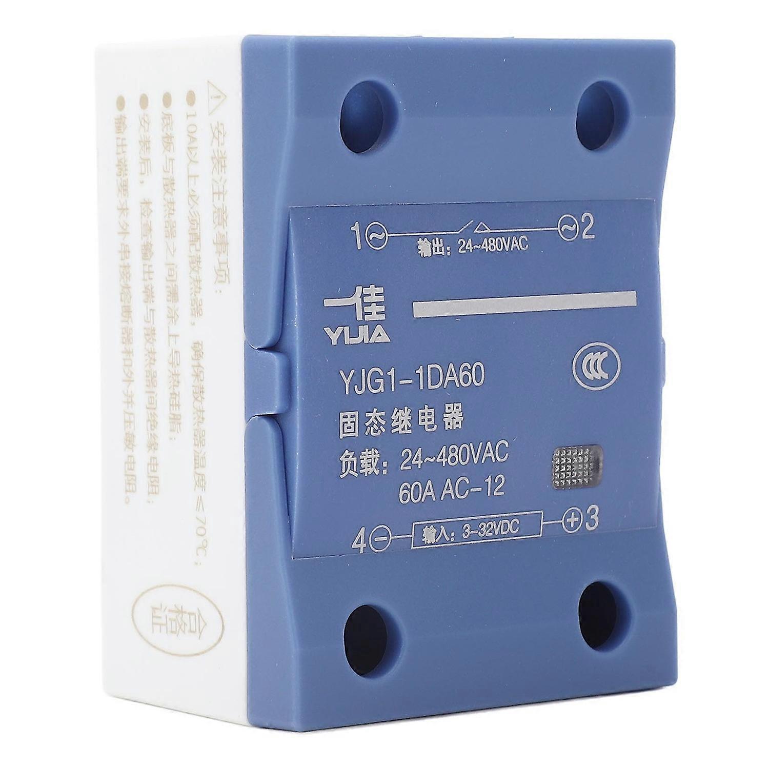 Dc-ac Einphasen-halbleiterrelais, 3–32 V Dc Eingang, 24–480 V Ac Ausgang, 60 A Halbleitermodul