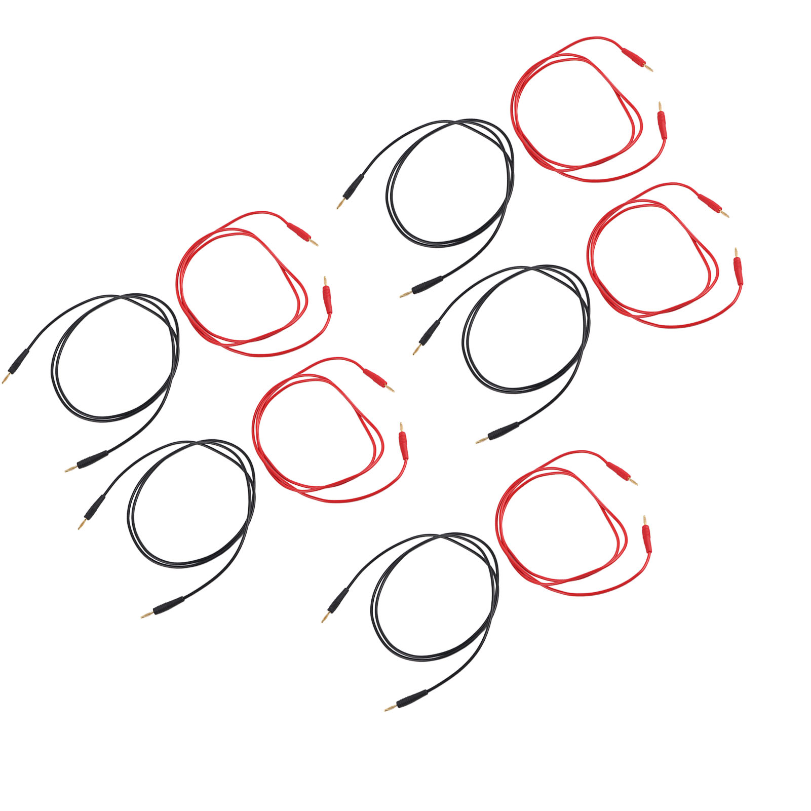 5er-set Bananenstecker-prüfleitungen, Prüfkabel, 2 Mm Stecker Auf Stecker, 30 V Ac, 60 V Dc, 10 A, Zubehörset
