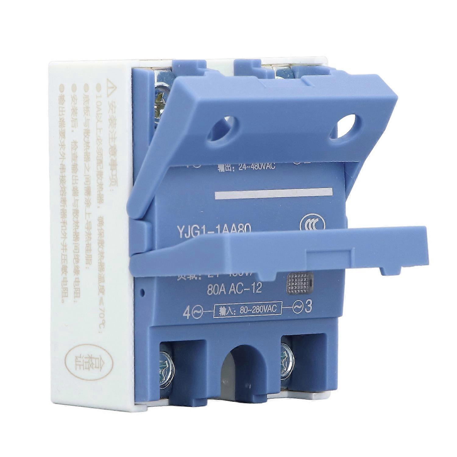 Wechselstrom-zu-wechselstrom-einphasen-halbleiterrelais, Eingang: Ac 80–280 V, Ausgang: Ac 24–480 V, Halbleitermodul: 80 A