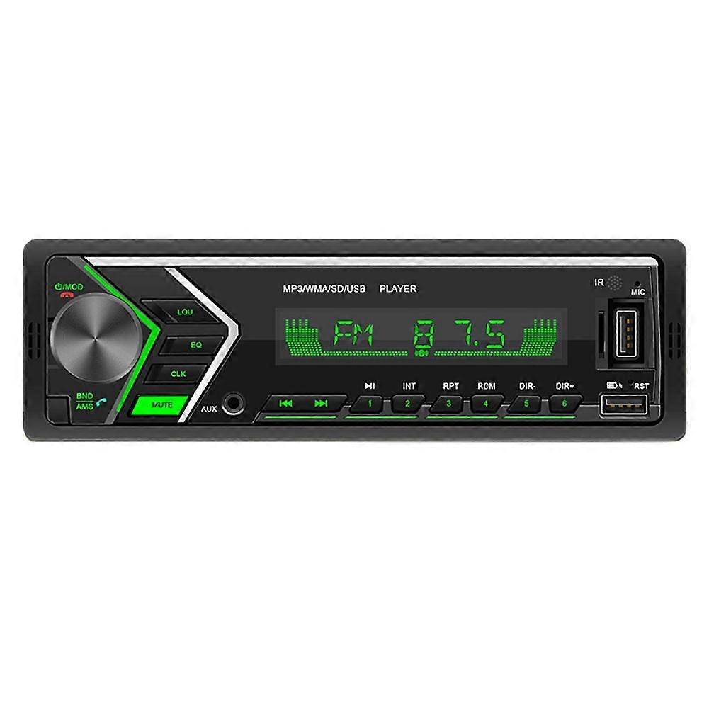 12v Autoradio Mit Mp3-player, Zwei Usb-anschlüssen, Bluetooth, Fm-radio, Fernbedienung Und Farbiger Hintergrundbeleuchtung