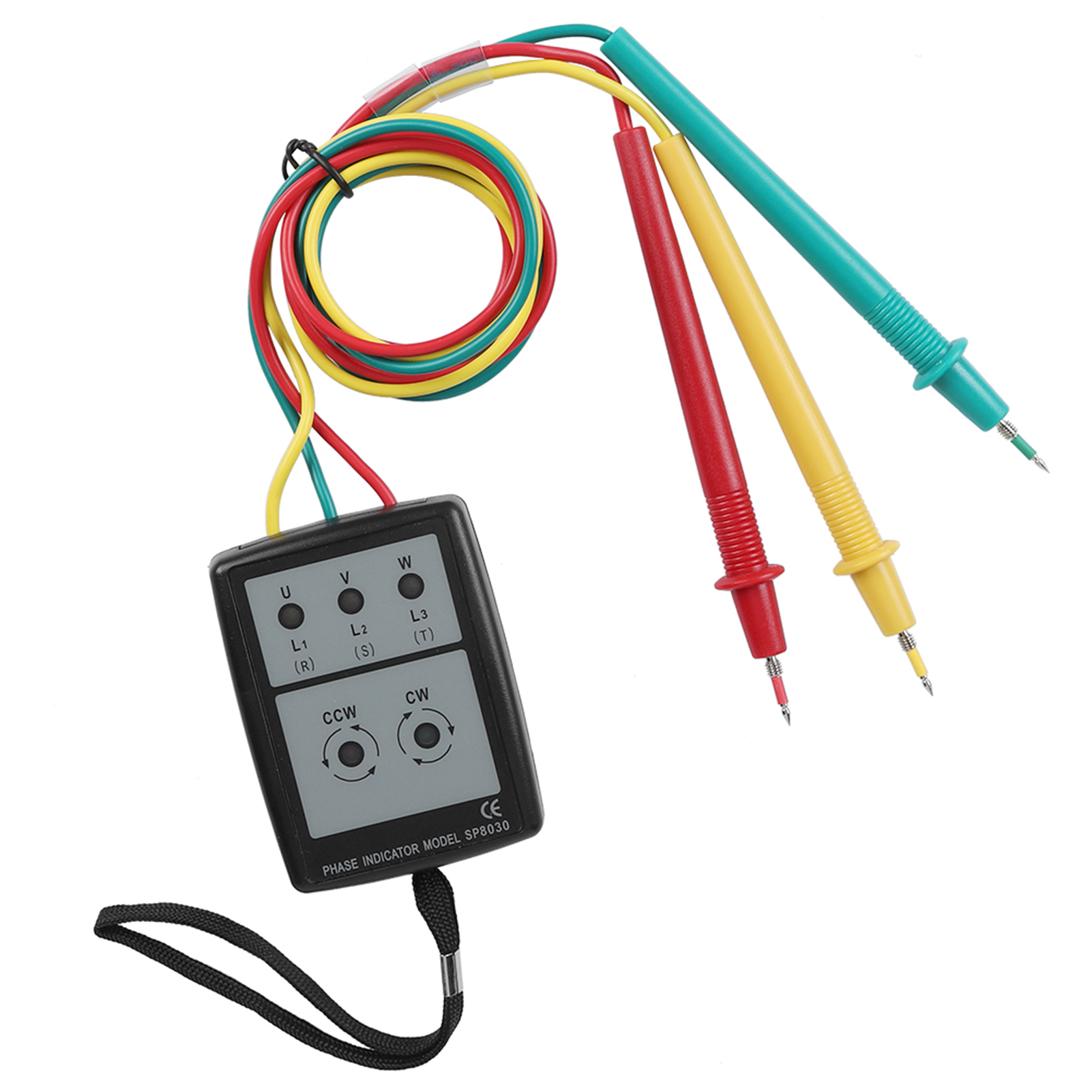 Sp8030 Digitaler Phasenfolgeanzeiger Mit Led-summer, Phasensequenzmesser, 60–600 V Ac