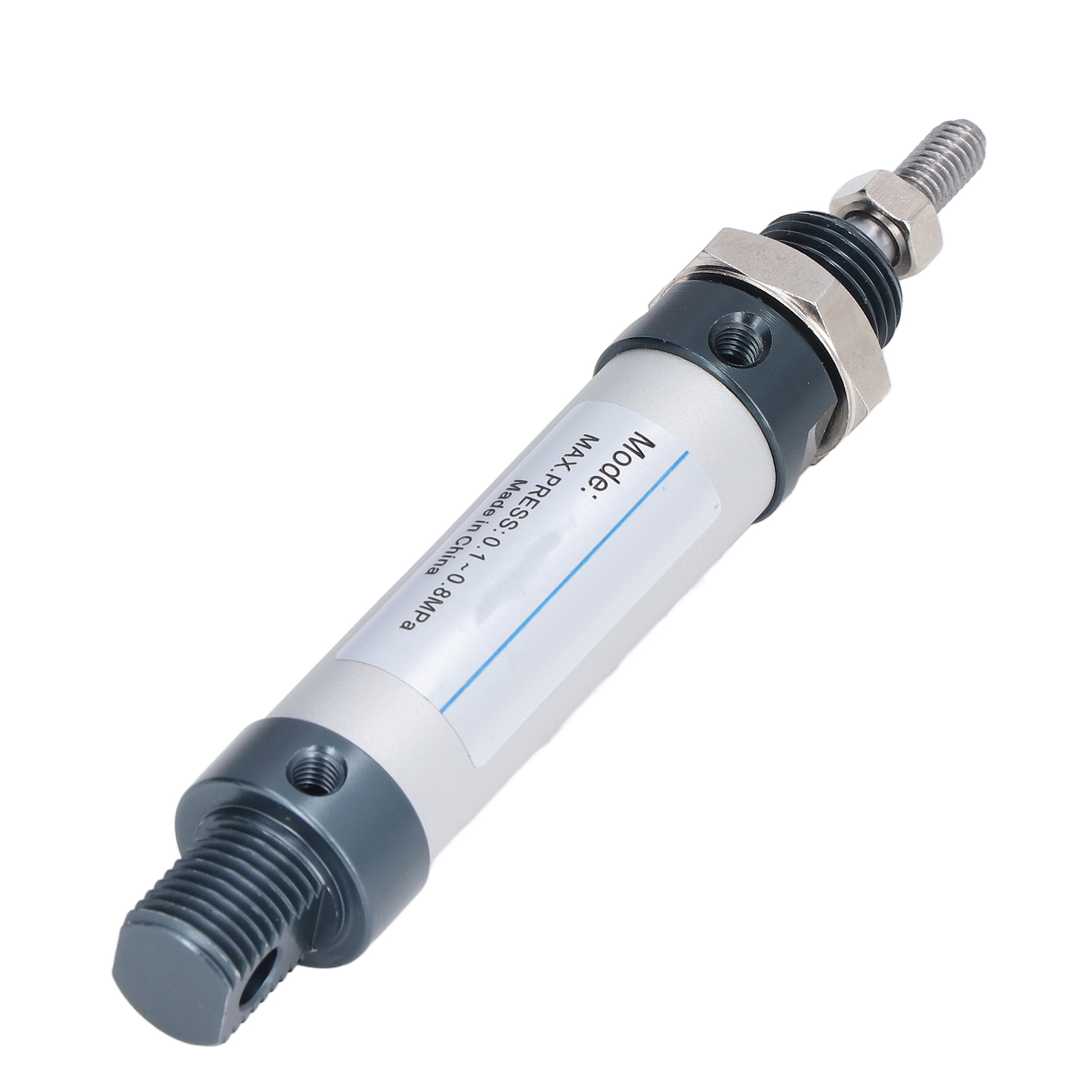 16-mm-mini-luftzylinder, Doppeltwirkender Pneumatikzylinder Aus Aluminiumlegierung, 30–800 Mm/s, 0,1–0,8 Mpa, Mal16x75