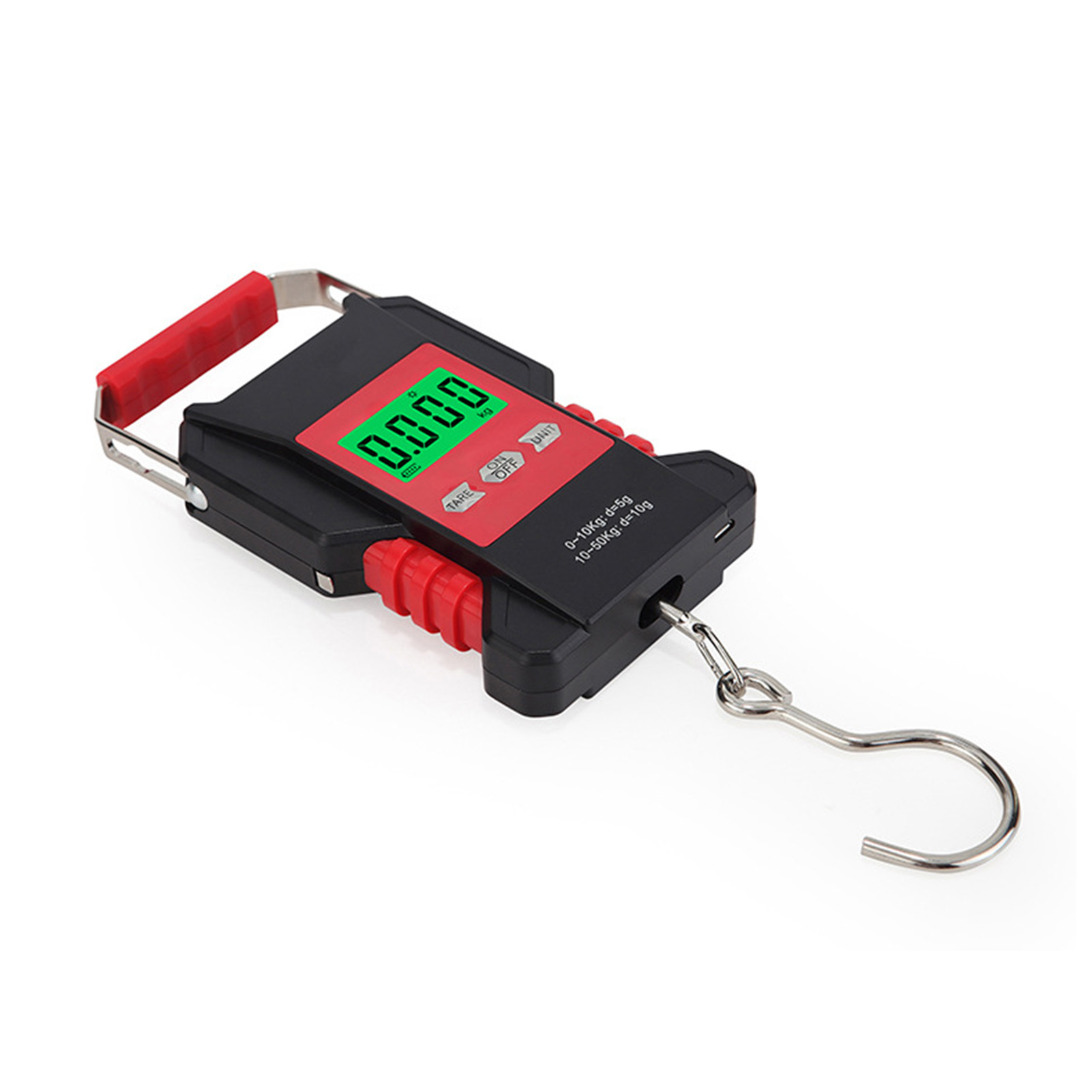 Elektronische Handwaage Mit Rutschfestem Griff Und Abs-gehäuse. Energiesparende Digitale Hängewaage.