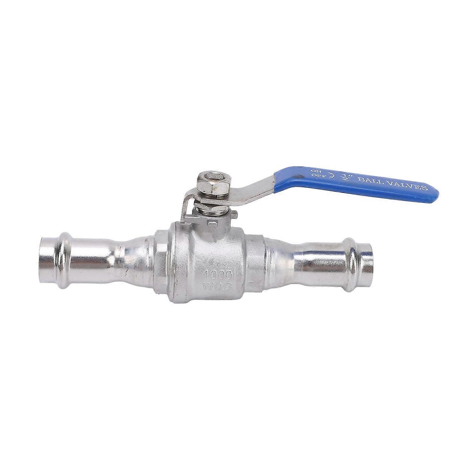 Kugelhahn Mit Pressanschluss 1/2 Zoll Dn15, Edelstahl 304, Doppel-pressanschluss, Für Industrielle Anwendungen