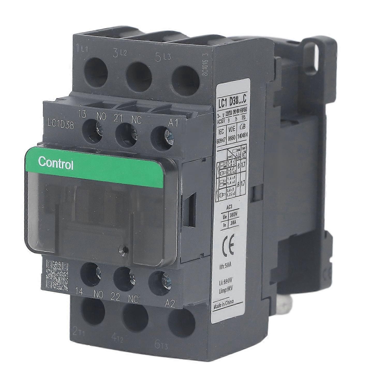 Wechselstromschütz 38a 1 No 1 Nc Starkleitfähiger Hochspannungsschütz Für Industrielle Steuerung