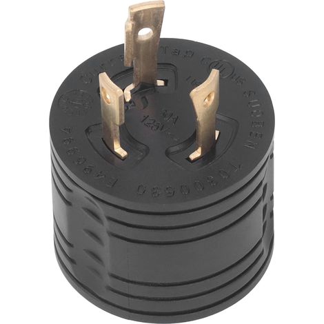 Tt-zu-rv-stecker-industriegenerator-adapterstecker, Messingkontakte, Us-standard, 125 V, 30 A