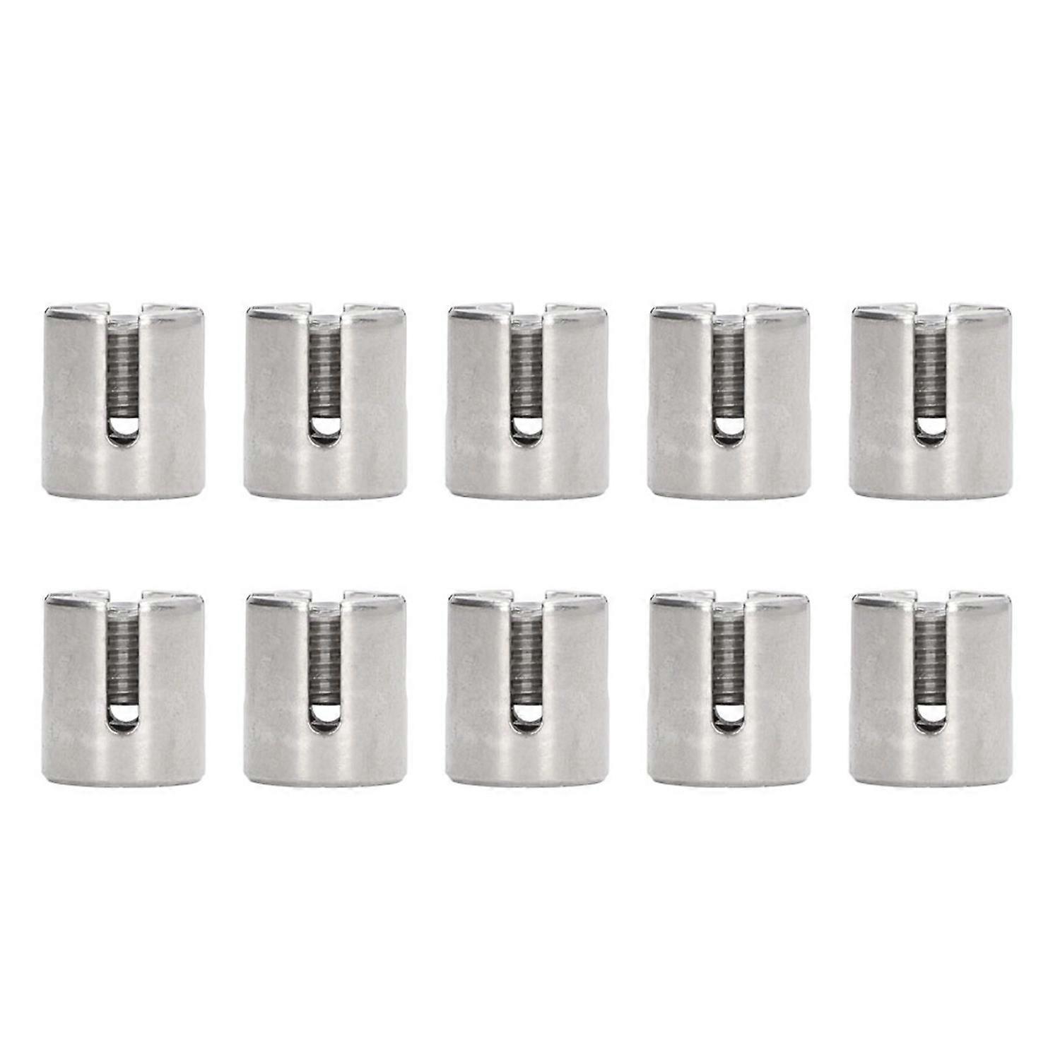 10 Stück Kreuzseilklemmen M10 Gewinde 316 Edelstahl Kabelgeländer Kreuzklemme Für 3 Mm Und Bel