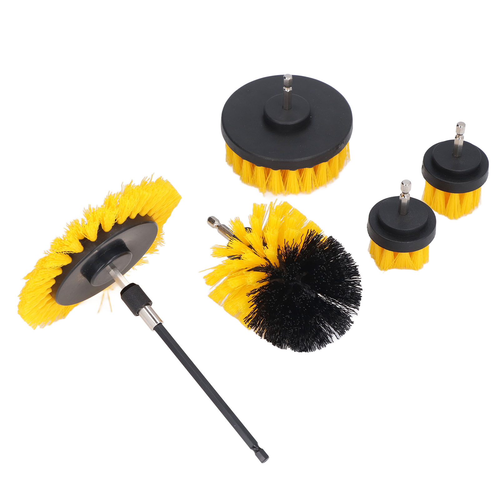 Nylon-bohrbürsten-set In Verschiedenen Größen, Inklusive Verlängerungsstange