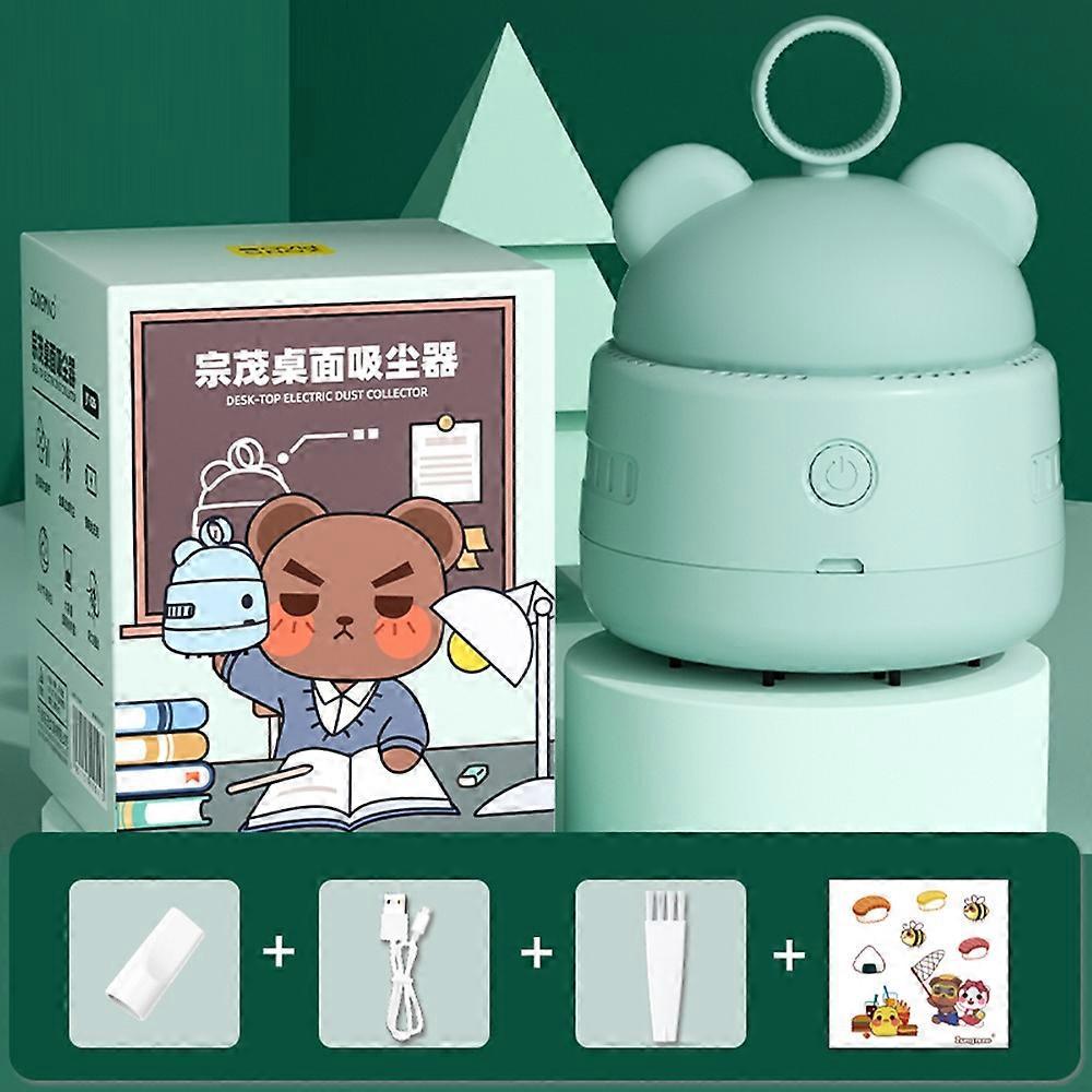 Mini-tischstaubsauger, Niedlicher Kabelloser Tischstaubsauger Mit Cartoon-motiv, Usb-akku