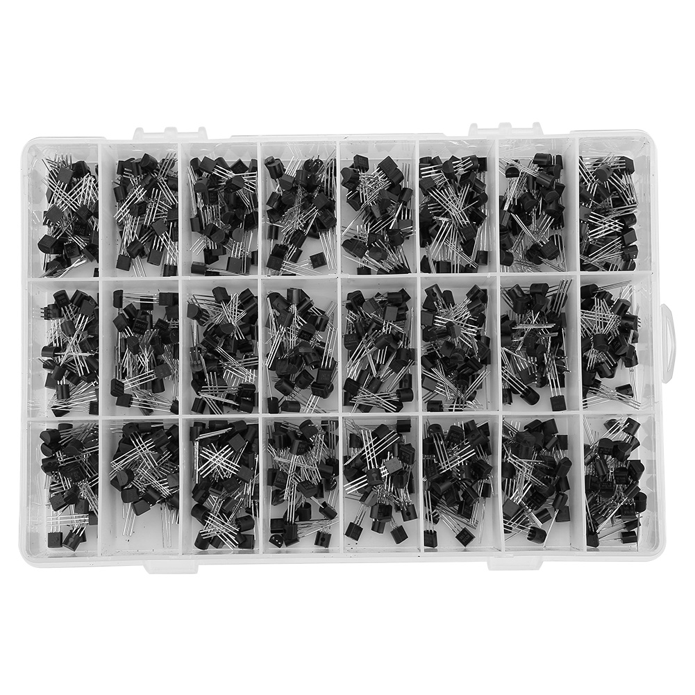 840-teiliges Npn-pnp- Bis 92-transistor-sortiment (2n2222a-bc558) – Diy-kit
