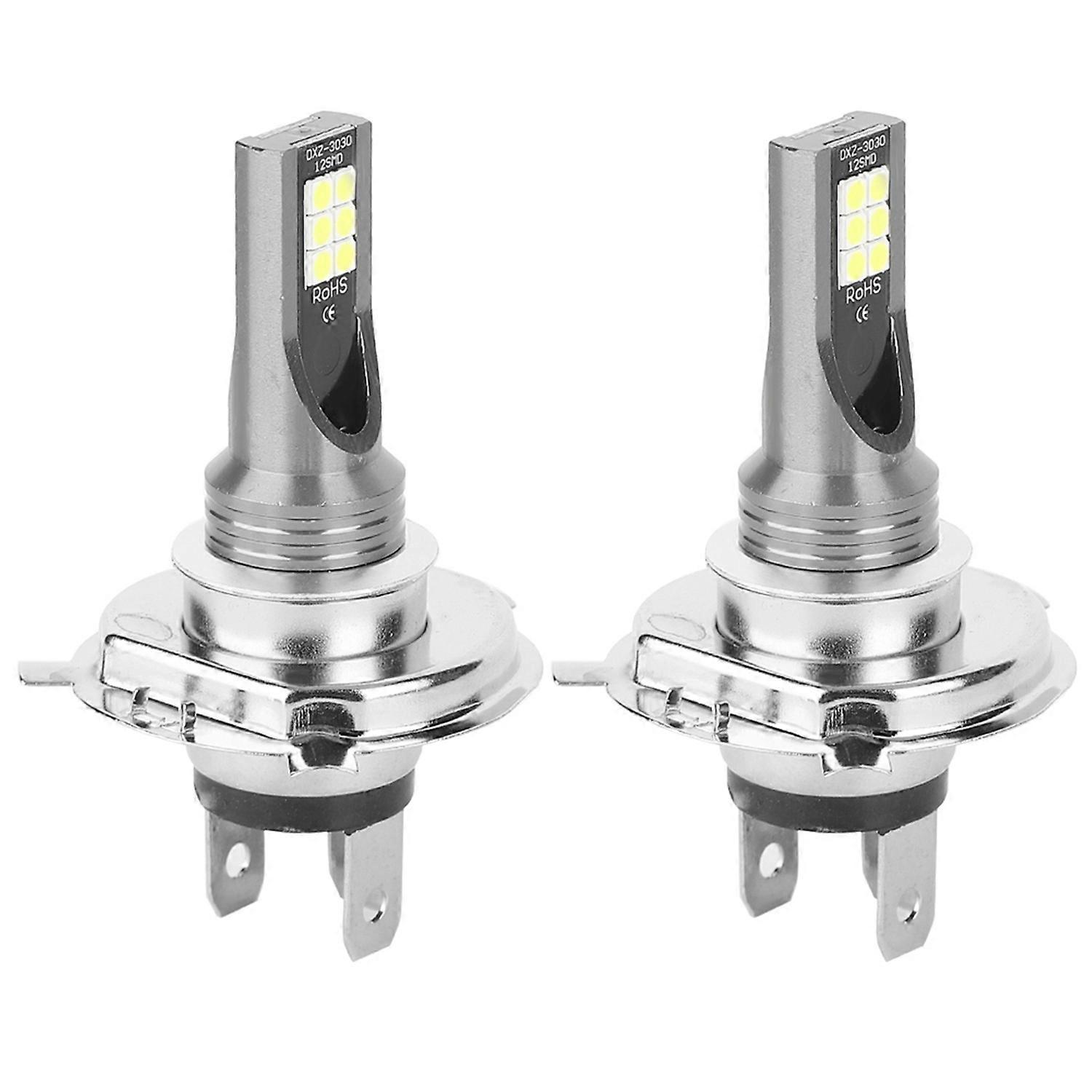 2 Stück 3030-12led 24w Led-nebelscheinwerferlampen Für Auto Und Motorrad (h4-sockel)