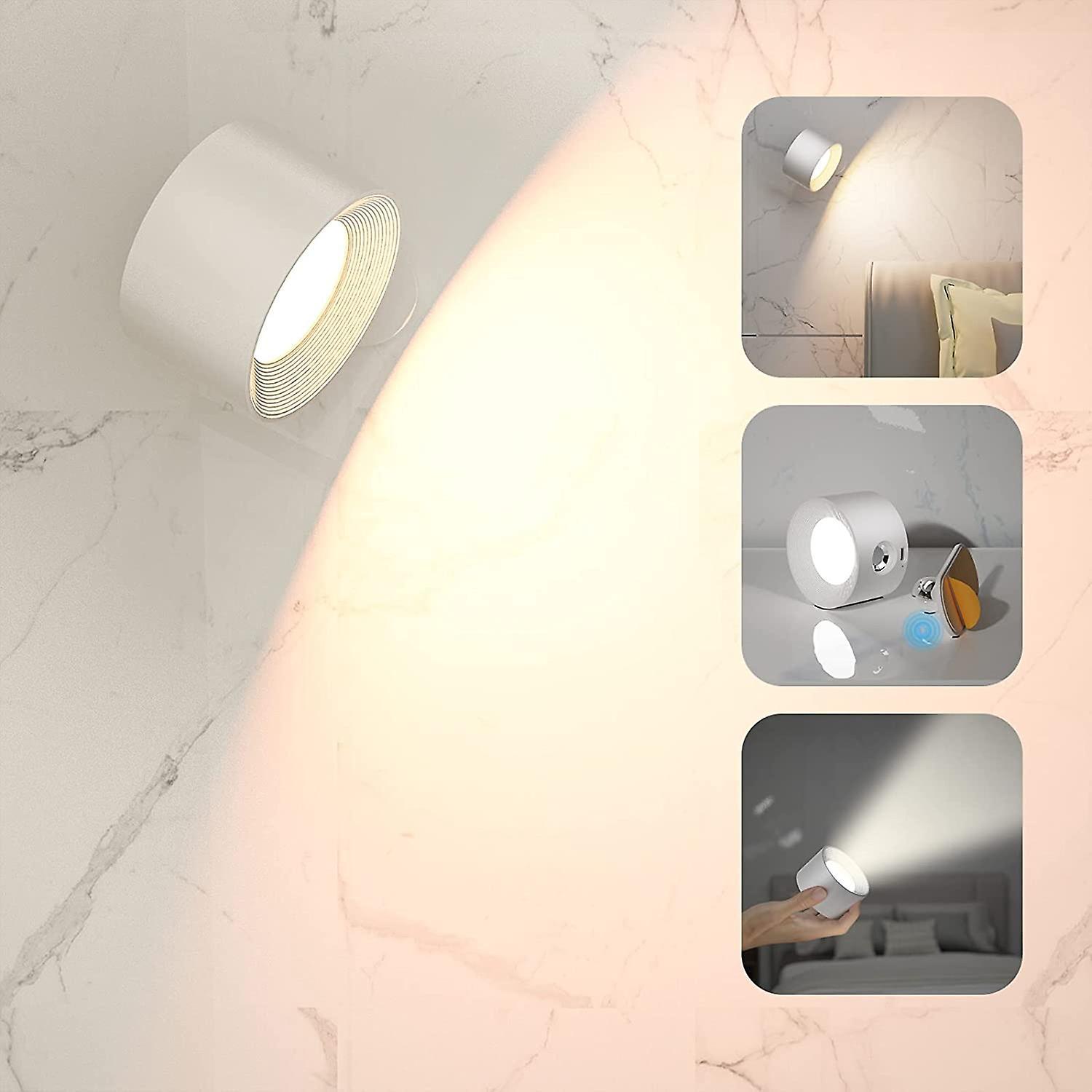 Neoglint 1 Stück 4,5 W Usb-schranklampe, Nachttischlampe, Integrierte 2000 Mah Hochleistungsakku, Wiederaufladbar, Ce-zertifiziert