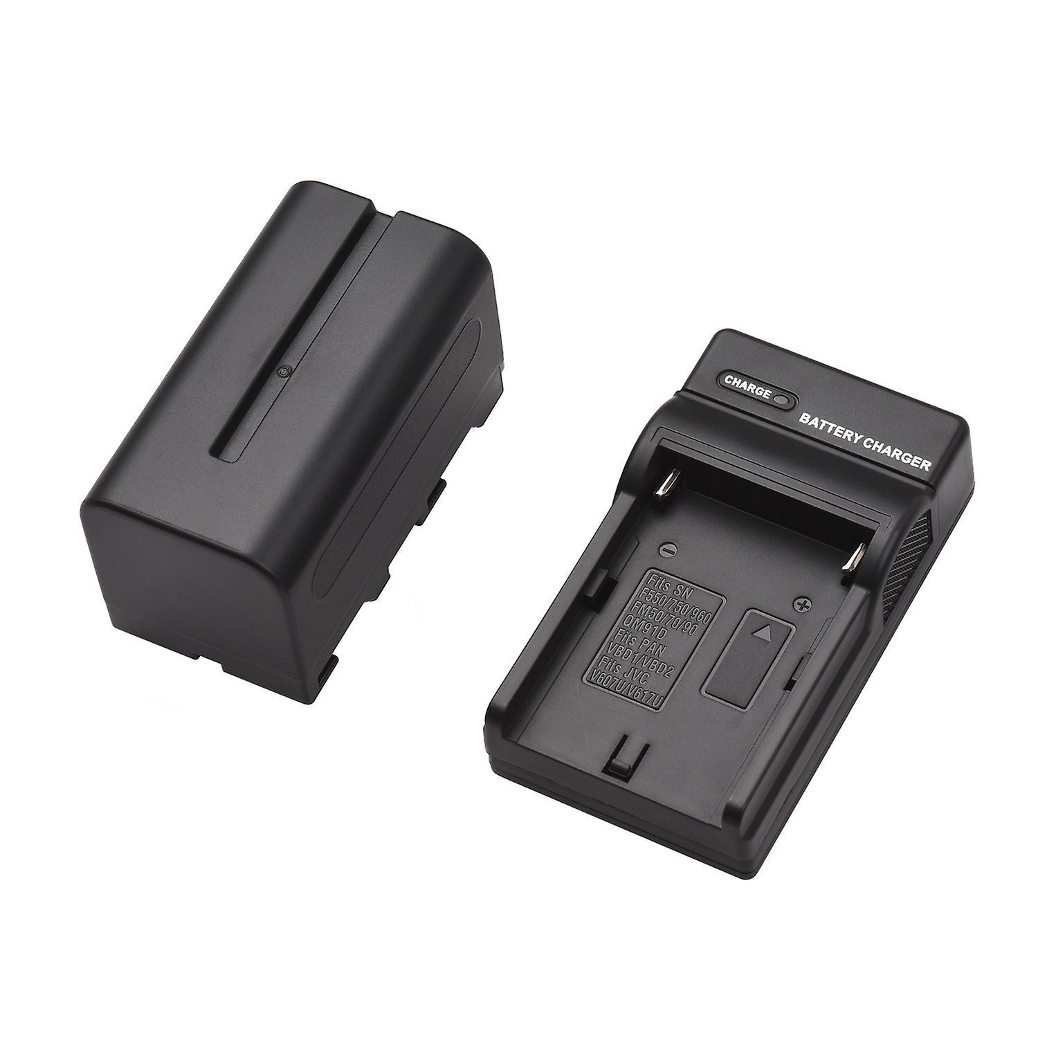 Np-f750/np-f770 Kamera-akku- Und Ladegerät-set (1 Stück, 7,2 V, 5200 Mah, Wiederaufladbarer Akku Mit Usb-anschluss)