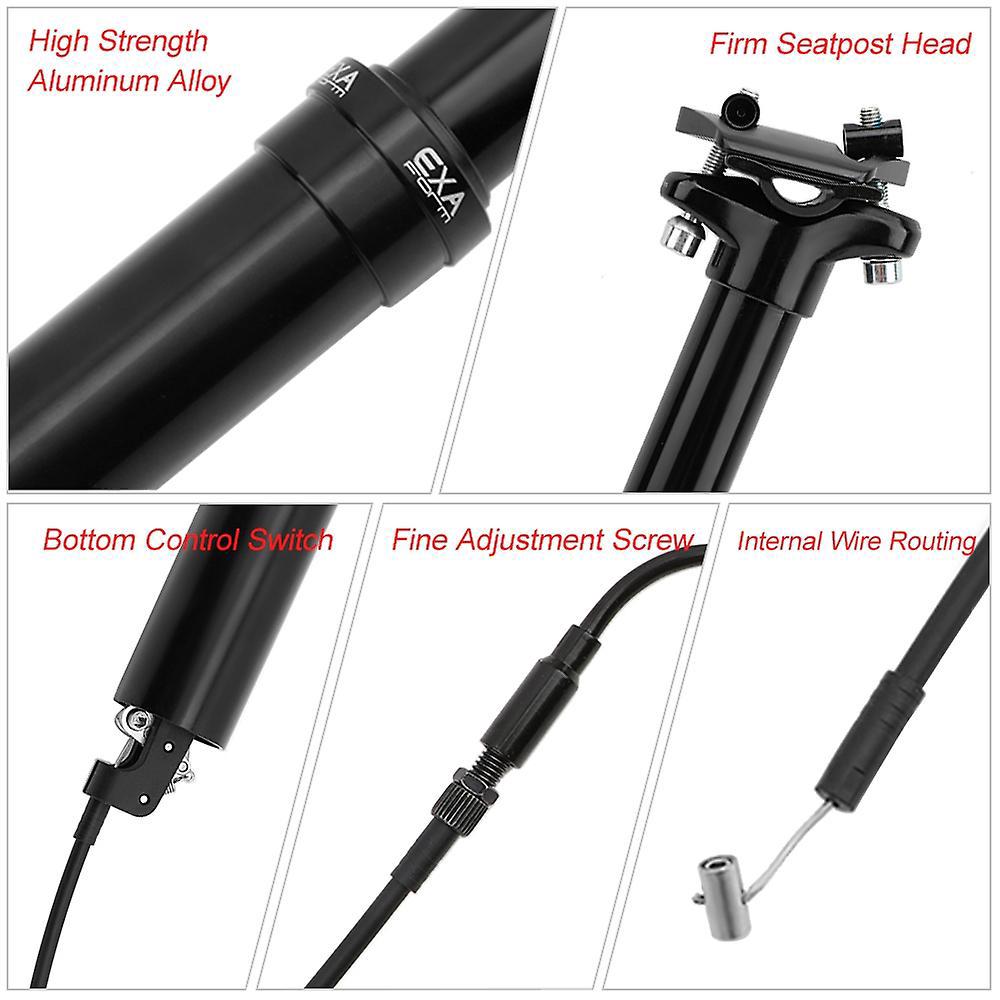 30,9 Mm/31,6 Mm Mountainbike-sattelstütze Mit Verstellbarer Höhe, Kabelgesteuerte Hydraulische Mtb-sattelstütze – 30,9 X 445 Mm
