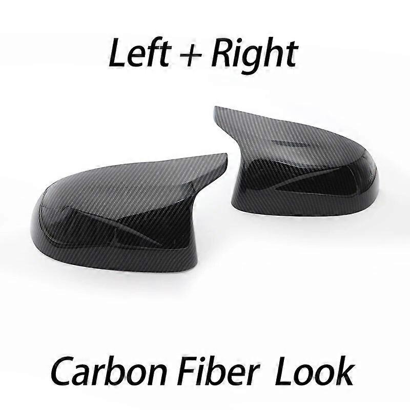 Schwarze Außenspiegelkappen In Carbonfaser-optik Für Bmw F25 X3, F26 X4, F15 X5, F16 X6 (14-18) Im M-style-look – 1 Set Carbon-muster