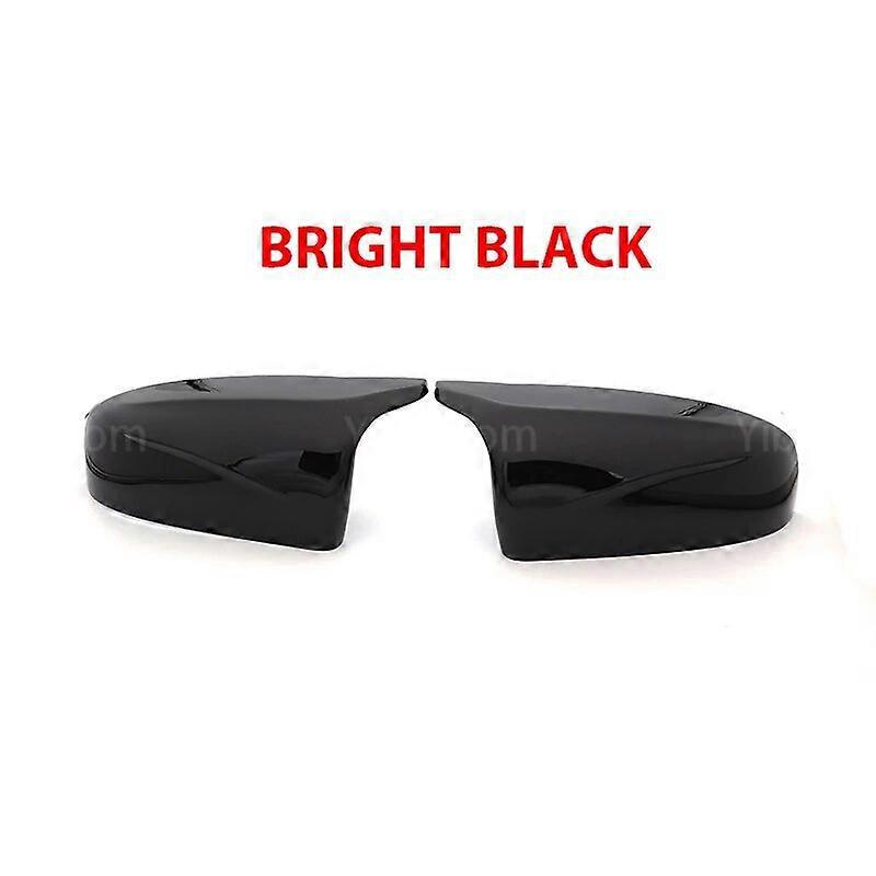 Paar Schwarze Außenspiegelkappen In Carbonfaser-optik, Passend Für Bmw X6 E71 E72 (2007–2014) – Hochglanzschwarz