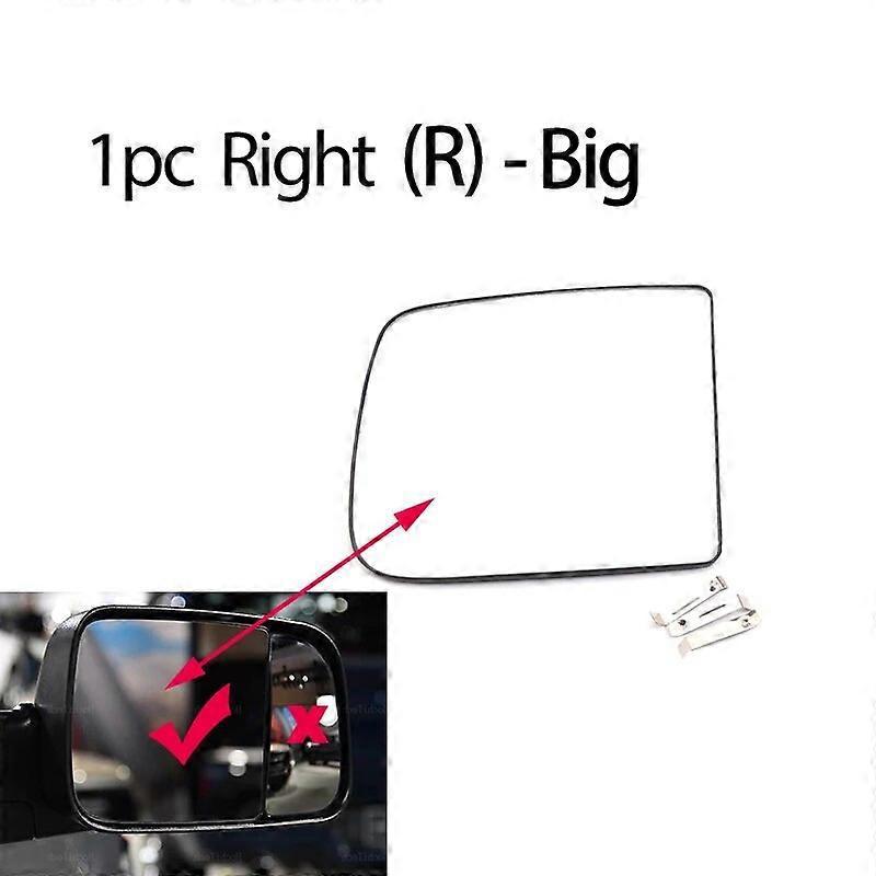 Außenspiegelglas Mit Heizung Für Dodge Ram 1500, 2500, 3500, 4500 Und 5500 (2010–2020) – 1 Stück, Rechts – Groß