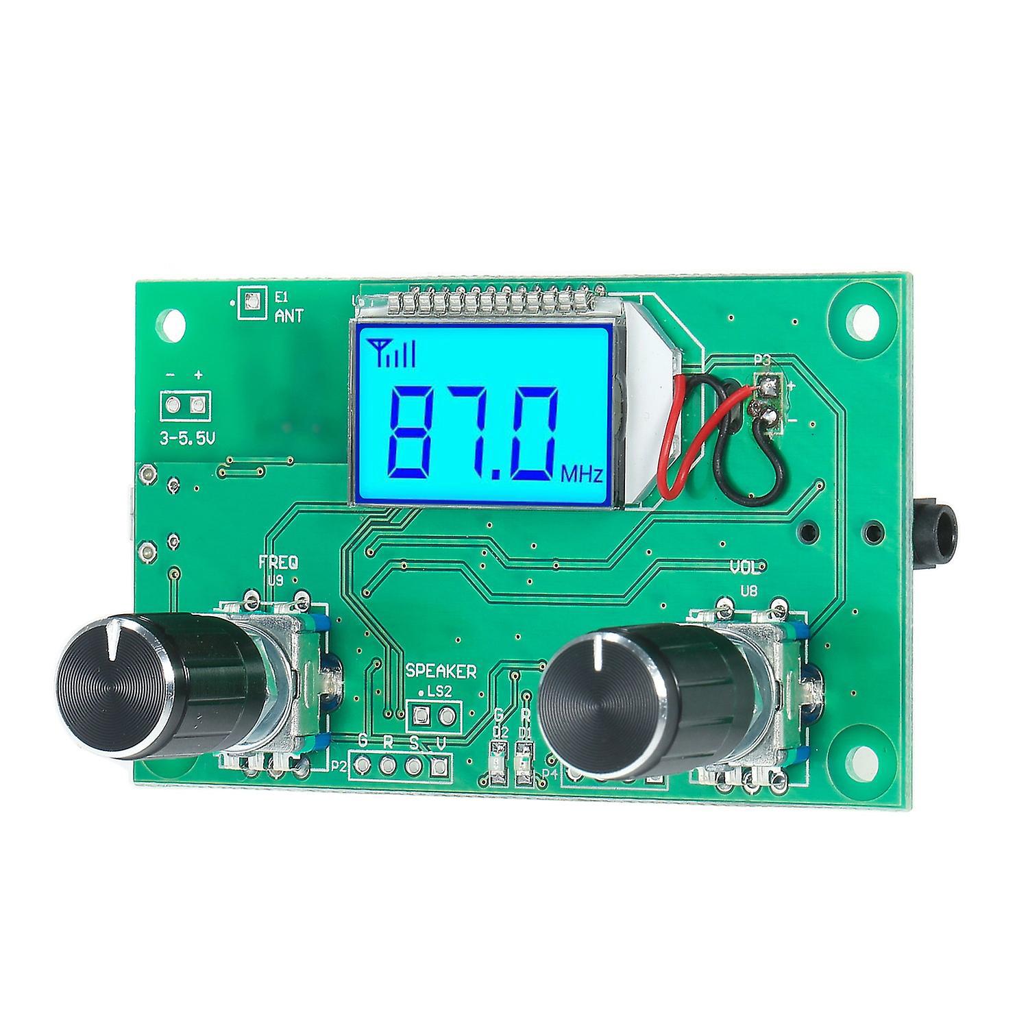 Digitales Fm-radio-funkempfängermodul Mit Lcd-display Und Hintergrundbeleuchtung, Dsp-pll-modul, 76,0 Mhz–108,0 Mhz
