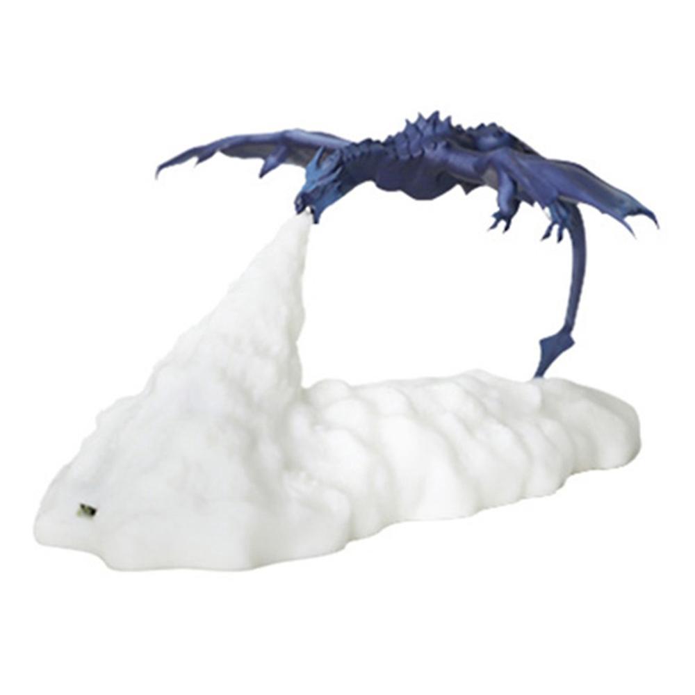 3d-gedruckte Eisdrachen-feuerlampe, Warmes Nachtlicht, Usb-aufladbar, Heimdekoration, Kindergeschenk