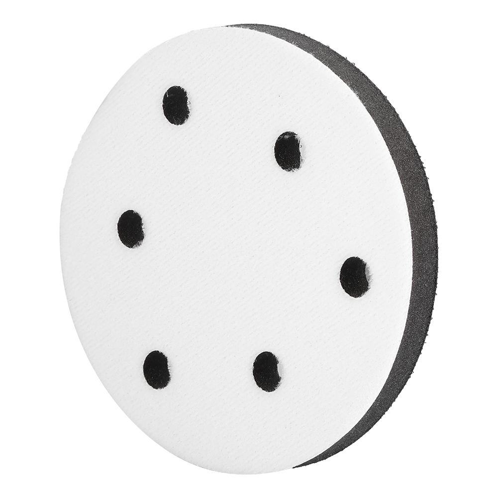125 Mm Durchmesser Weicher Pufferschwamm-zwischenpolster Für Schleifpads (6 Löcher)