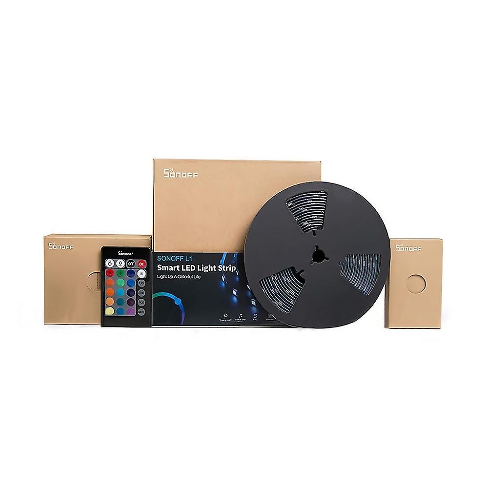 Sonoff L1 Smart Led-lichtleiste 2 M Rgb Dimmbar Wasserdicht Wlan Flexible Streifenleuchten Für Partys Im Freien