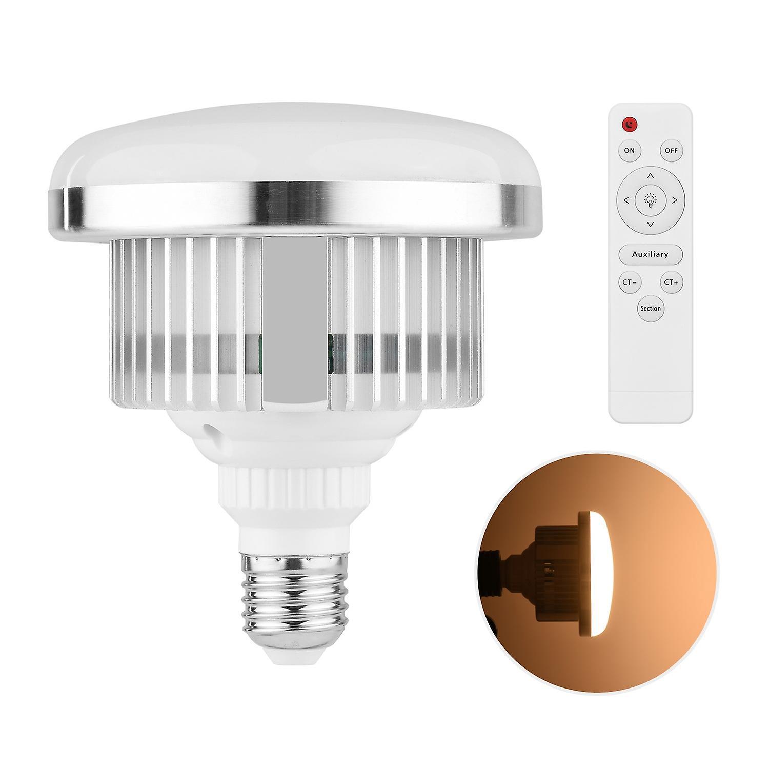 45w E27 Led-videoleuchte, Zweifarbig (3000k-6000k), Mit Fernbedienung, Weitbereichsspannung Ac110235v Für St