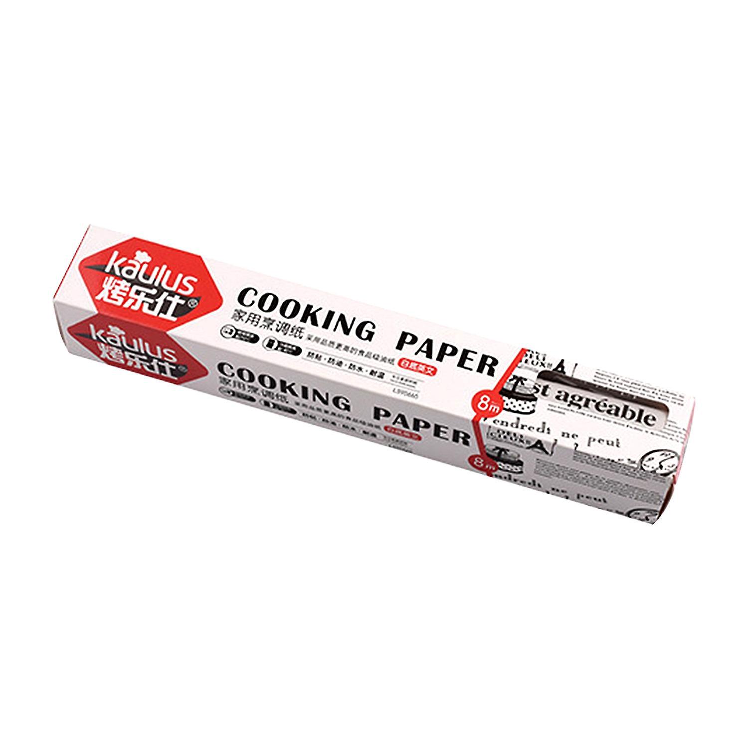 26 Fuß Rolle Backpapier, Fettabweisend, Hitzebeständig, Küchenbackbleche, Antihaft-backpapier