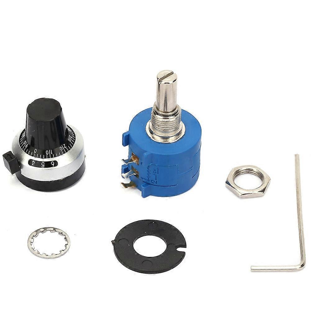 3590s-2-501l 2w Drahtgewickelter 500-ohm-drehpotentiometer-bausatz Mit Einstellknopf