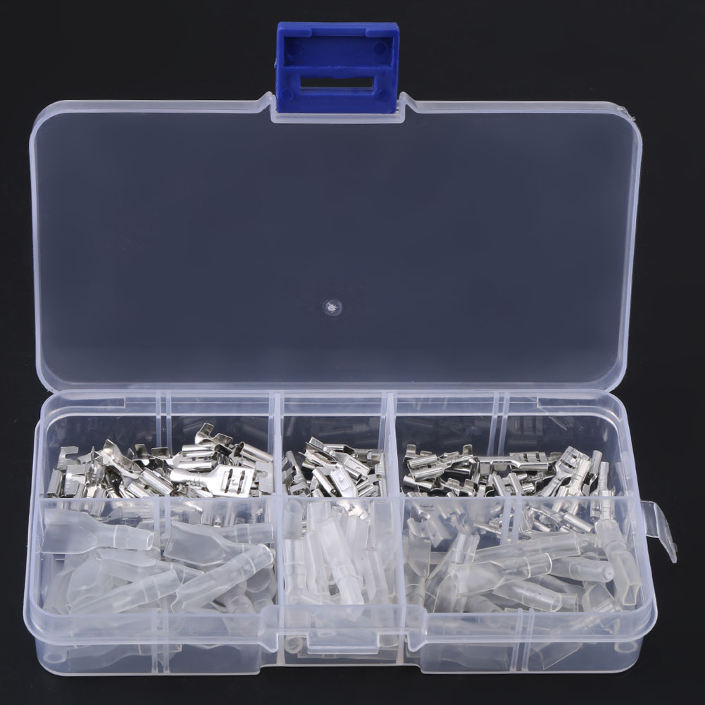 2,8/4,8/6,3 Mm Crimp-anschlussklemmen, Flachsteckverbinder (weiblich) Und Transparente Hülsen