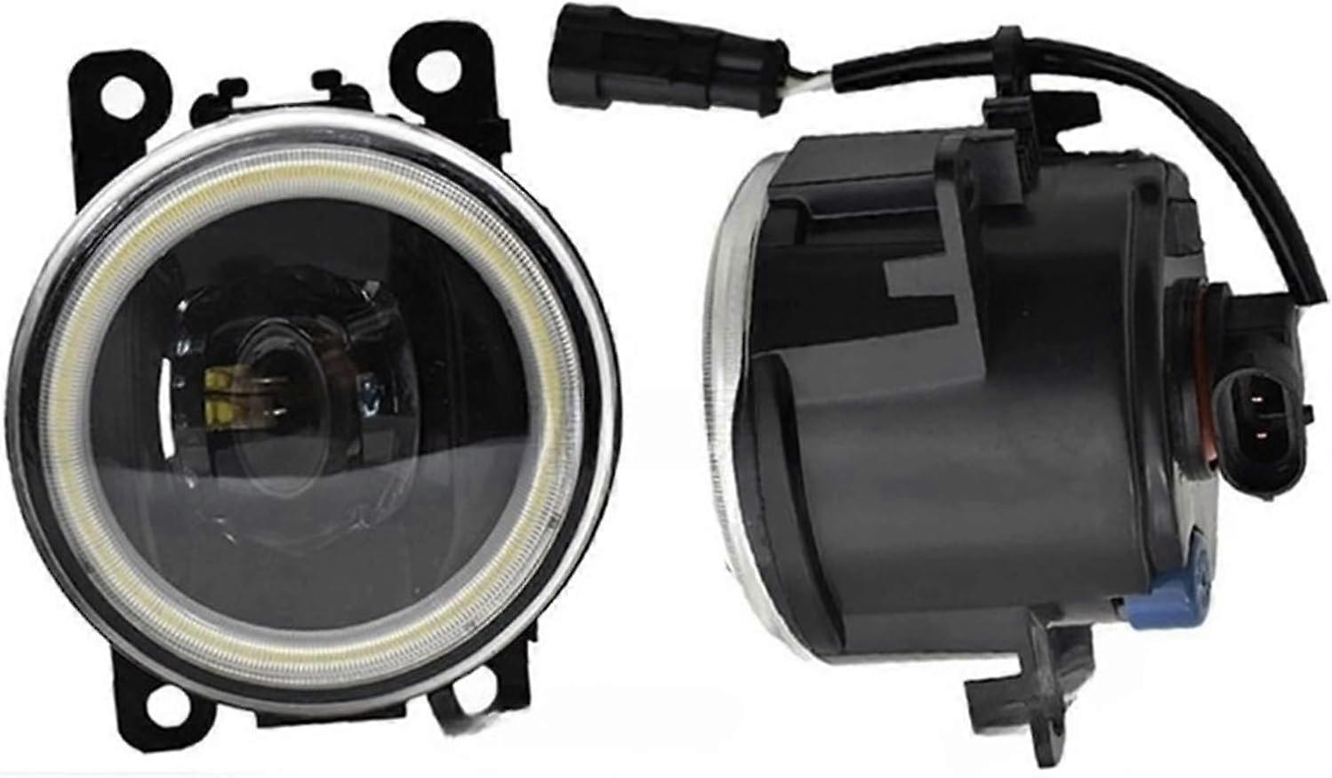 Kompatibel Mit Range Rover Sport L322 (2005–2013) Und Discovery 4 (2009–2016): Led-nebelscheinwerfer Mit Angel Eyes (farbe: 9 Leds – Angel Eyes – Linse – Angel Eyes)