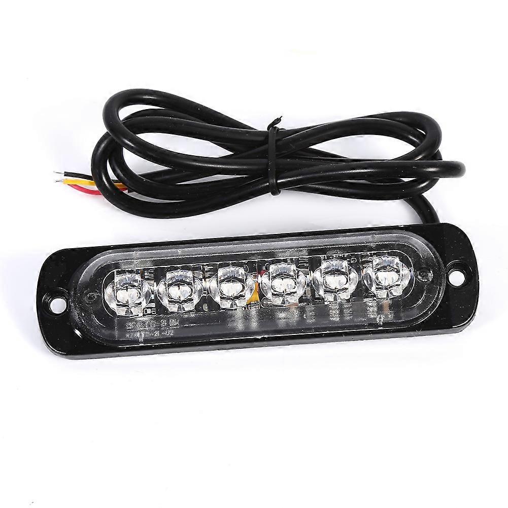 2 Stück 12v 6 Led Auto Lkw Notfallwarnleuchte Stroboskopblitzlicht Blau