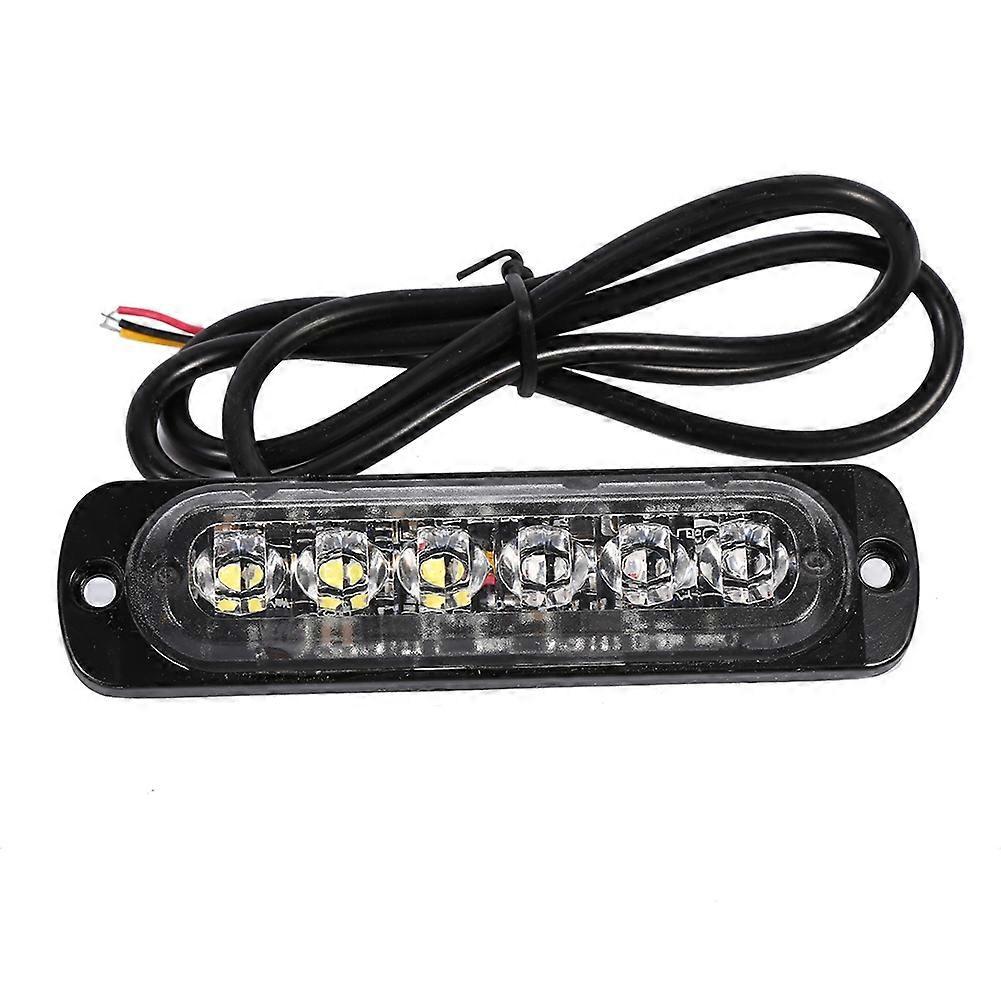 Stück 12v 6 Led Auto Lkw Notfall-warnleuchte Stroboskop-blinkerlampe Gelb Weiß