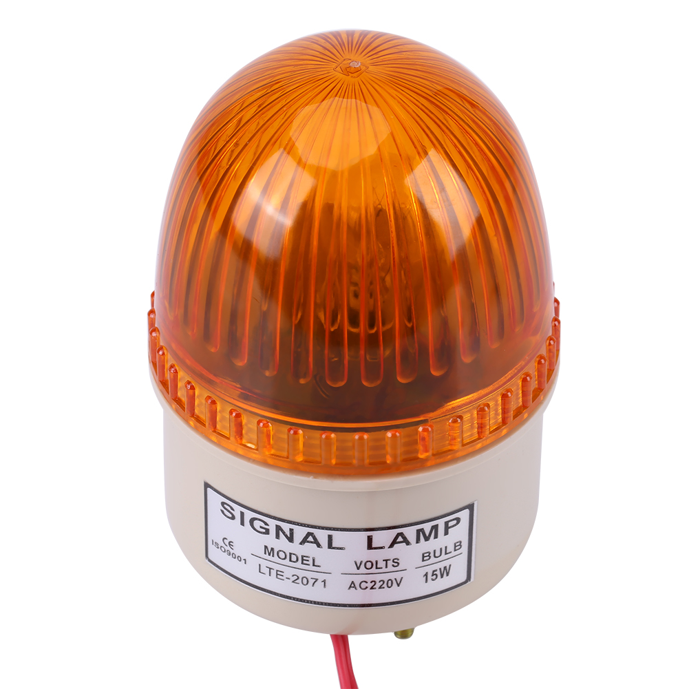 1 Stück Ac 220v 15w Led-blitzleuchte Warnlampe Für Industriemaschinen, Gelb