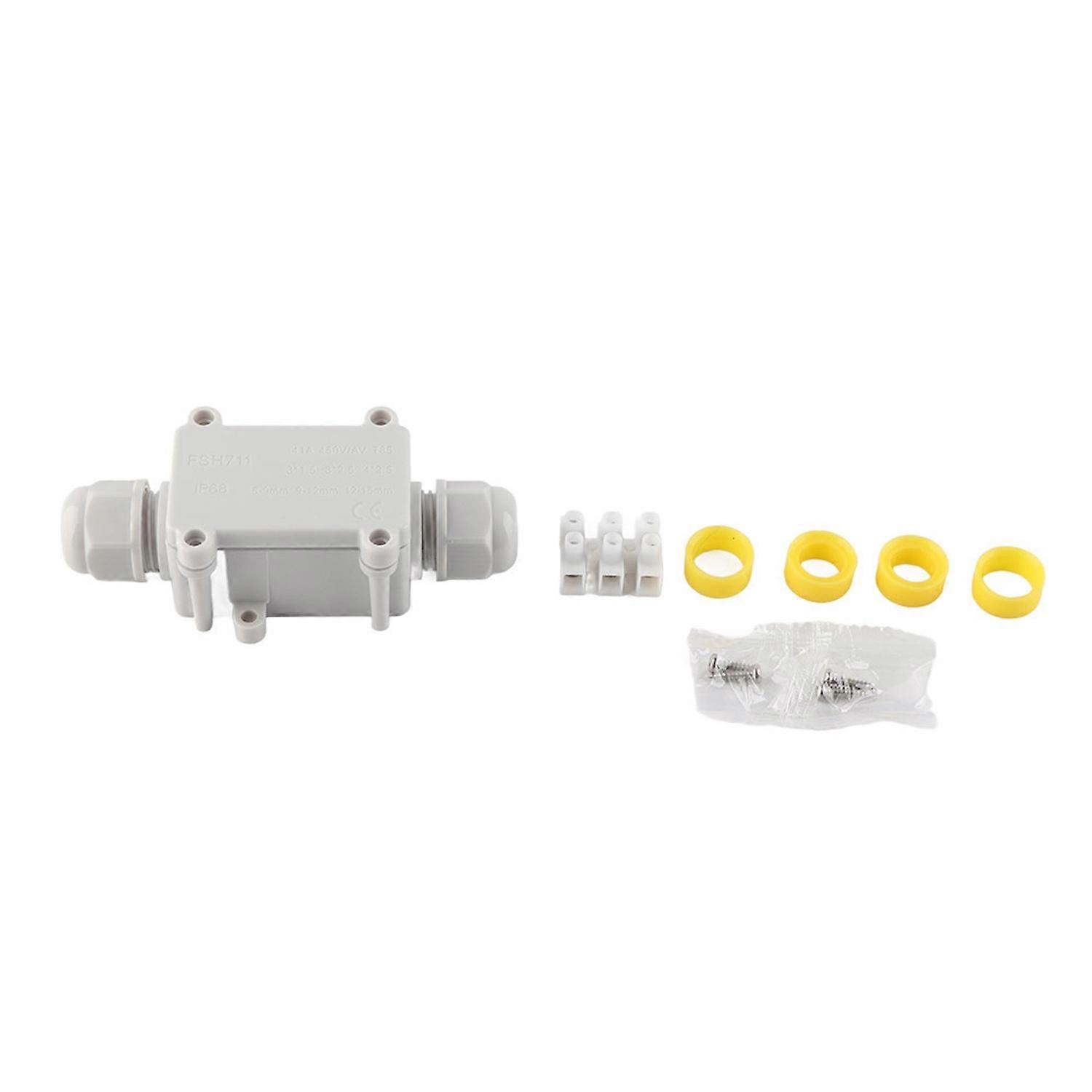 Ip68 Wasserdichter 2-wege-anschlusskasten Für Elektrische Außenkabel, 450 V, 24 A
