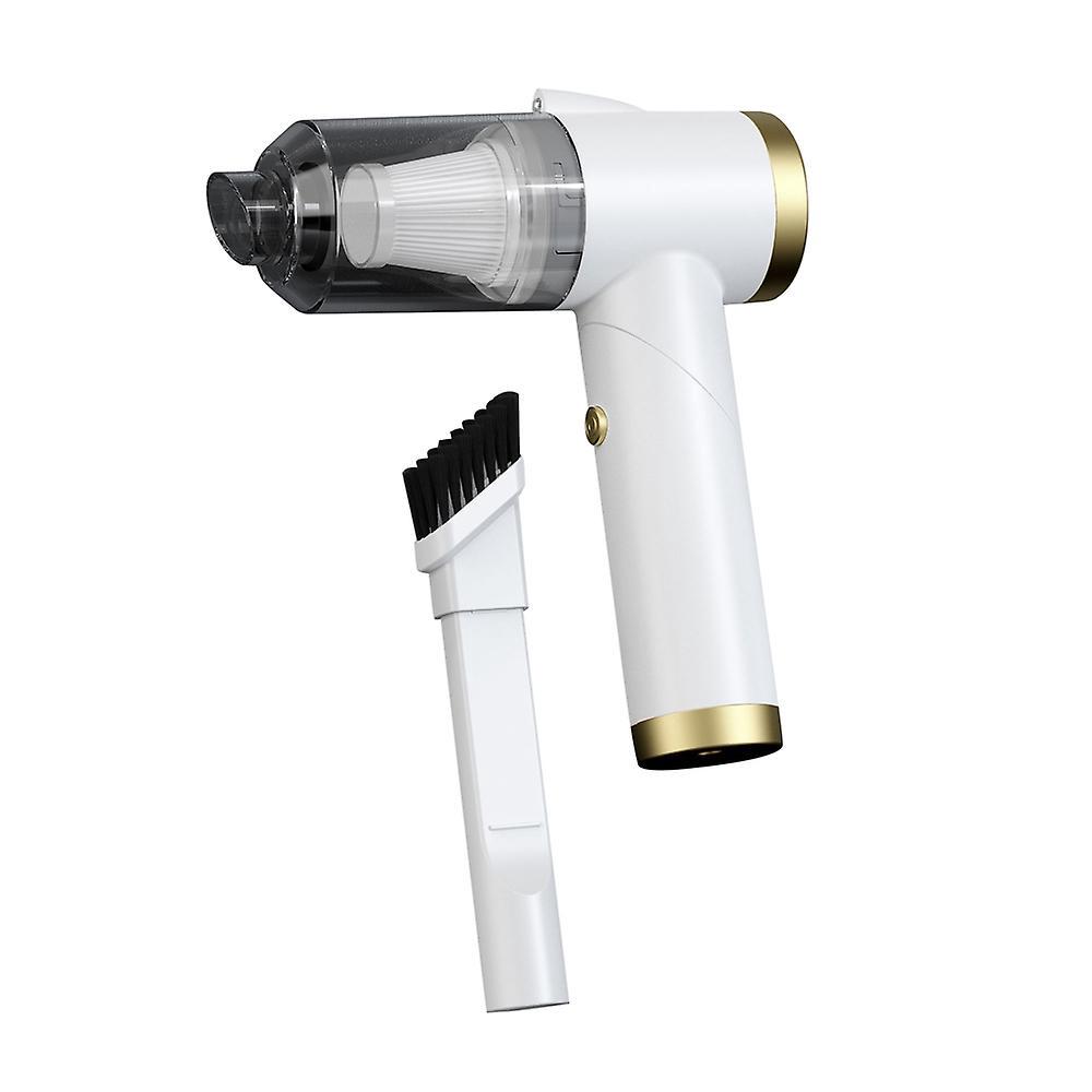 Kabelloser Autostaubsauger, 120 W, Hochleistungs-akku-haushaltsgerät, Staubsauger Für Zuhause Und Auto, Por-white